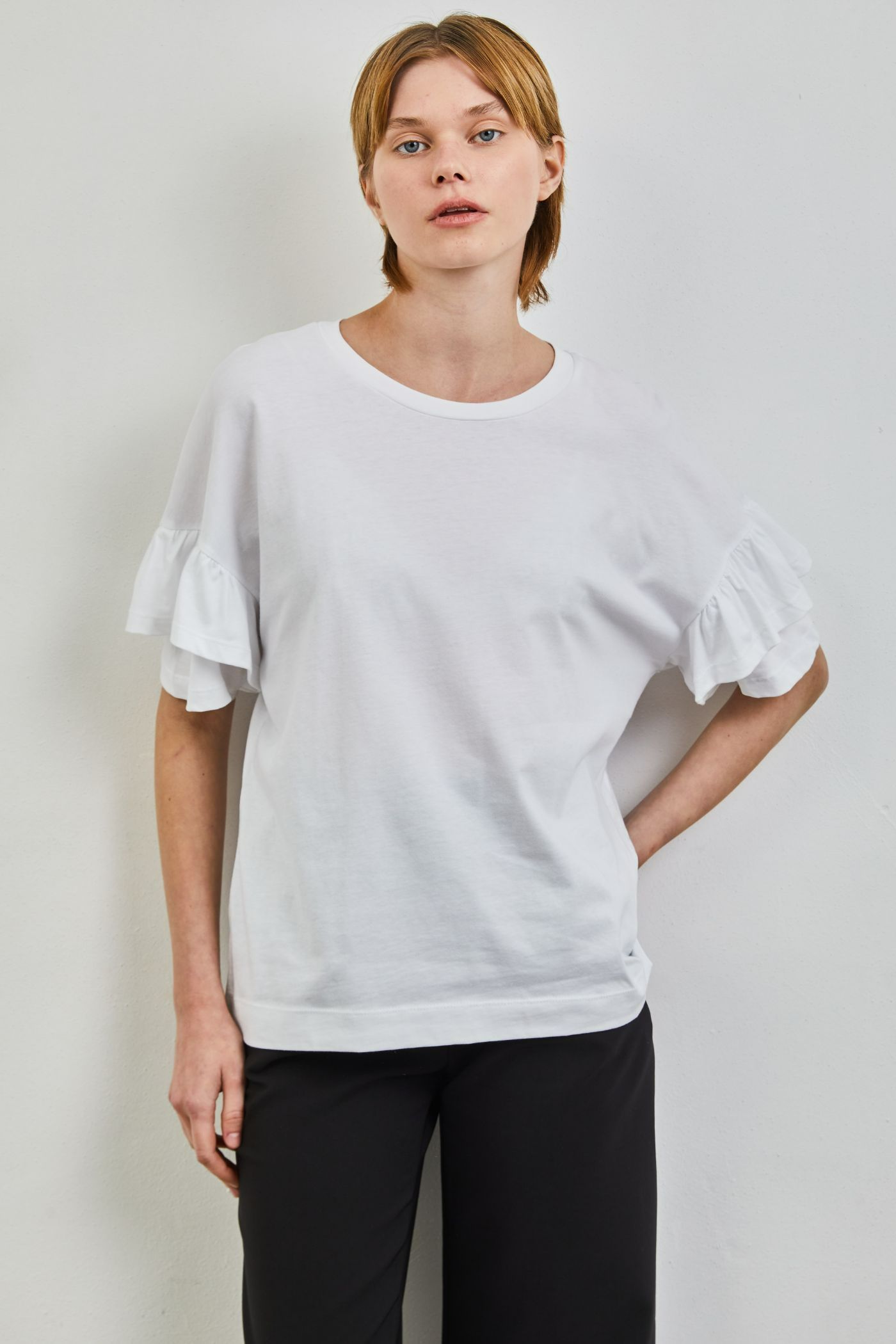 טי-שרט קצרה עם שרוולי פעמון - ITAY BRANDS