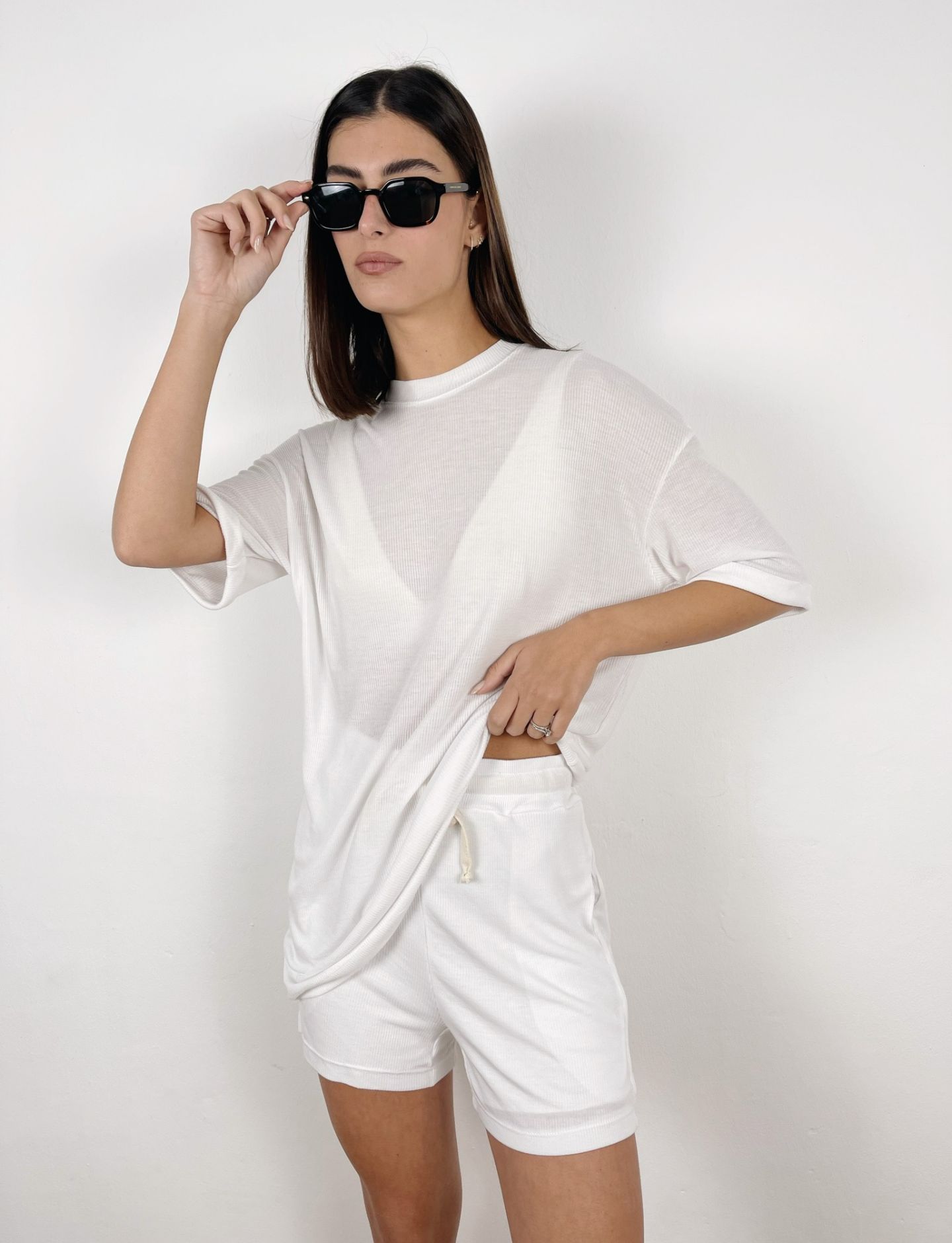 חליפה קצרה בד רך - ITAY BRANDS