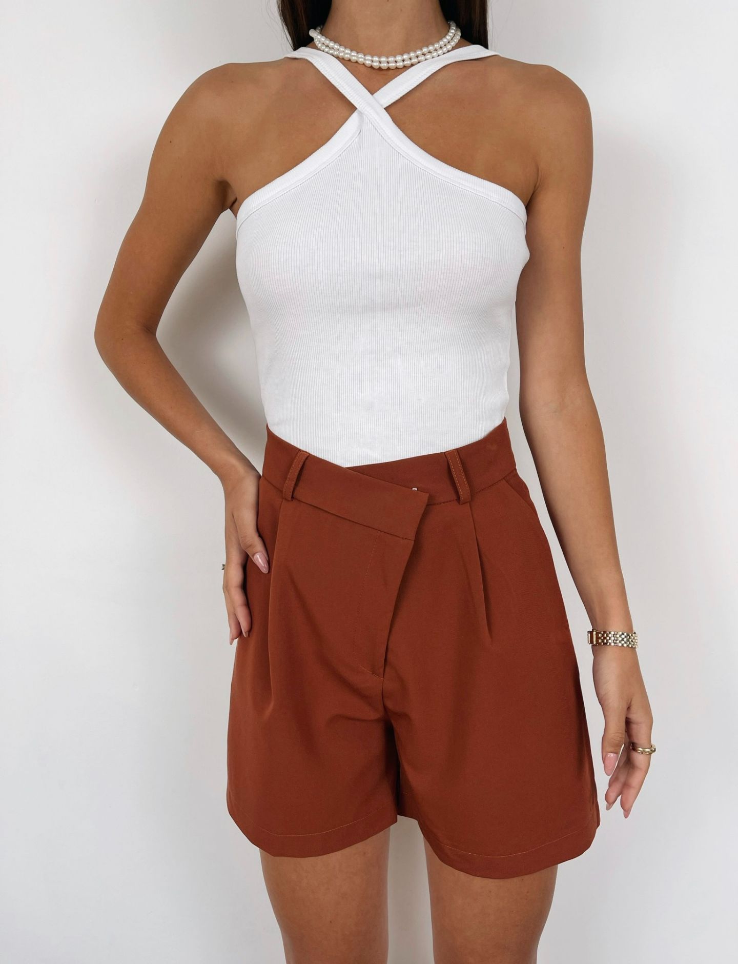 מכנסי ברמודה א-סימטריים - ITAY BRANDS