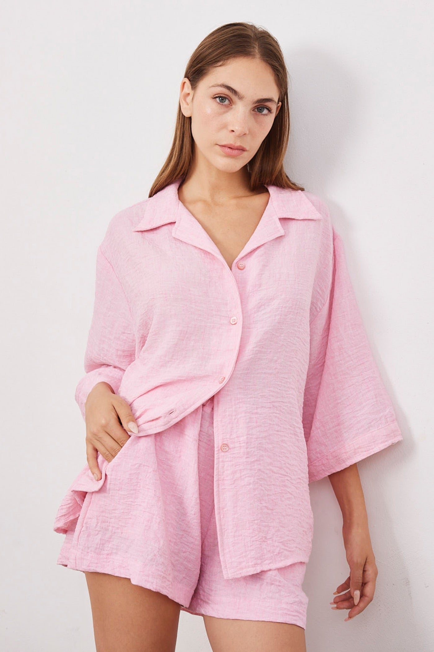 חליפה קצרה מכופתרת - ITAY BRANDS