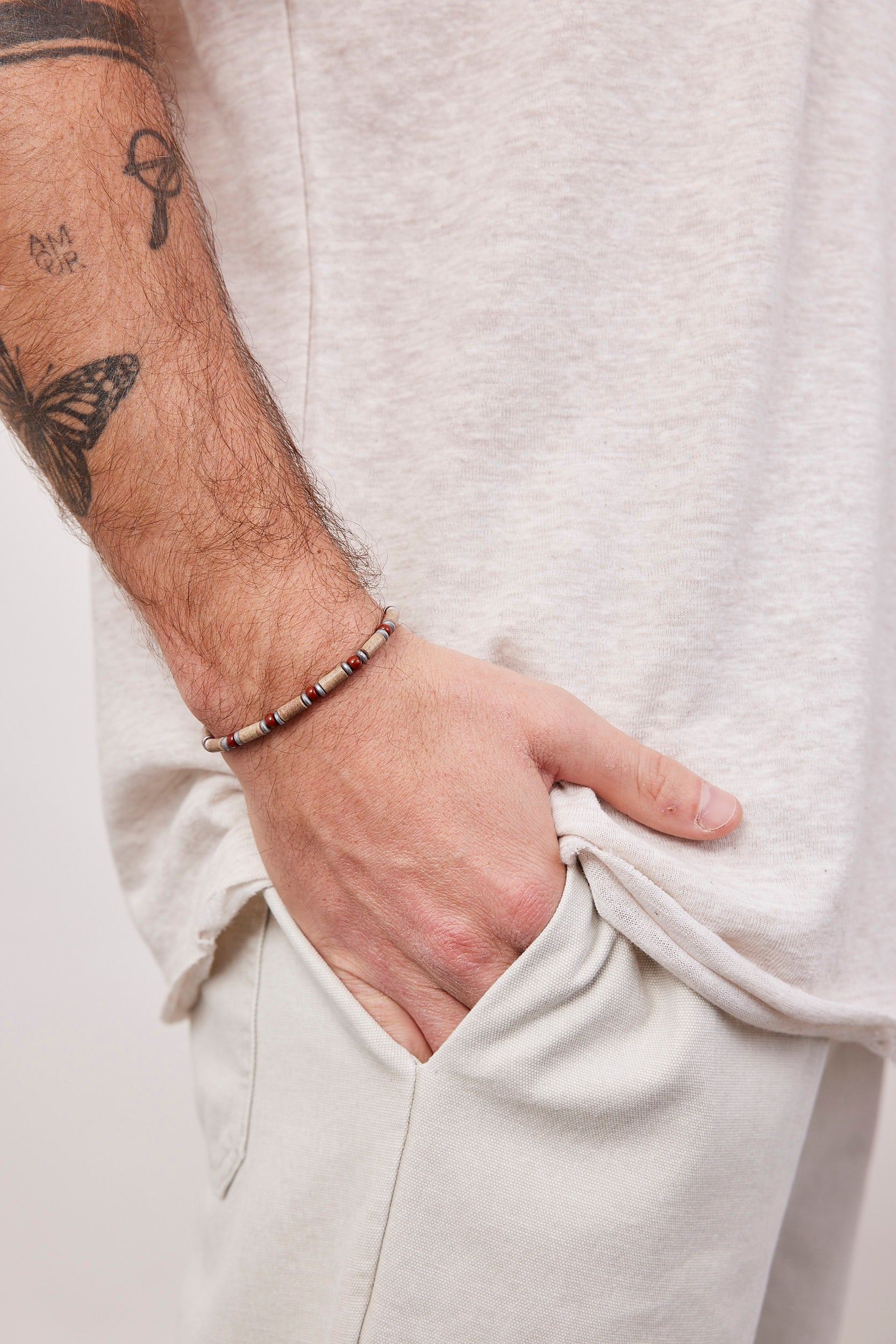 צמיד חרוזים משולב