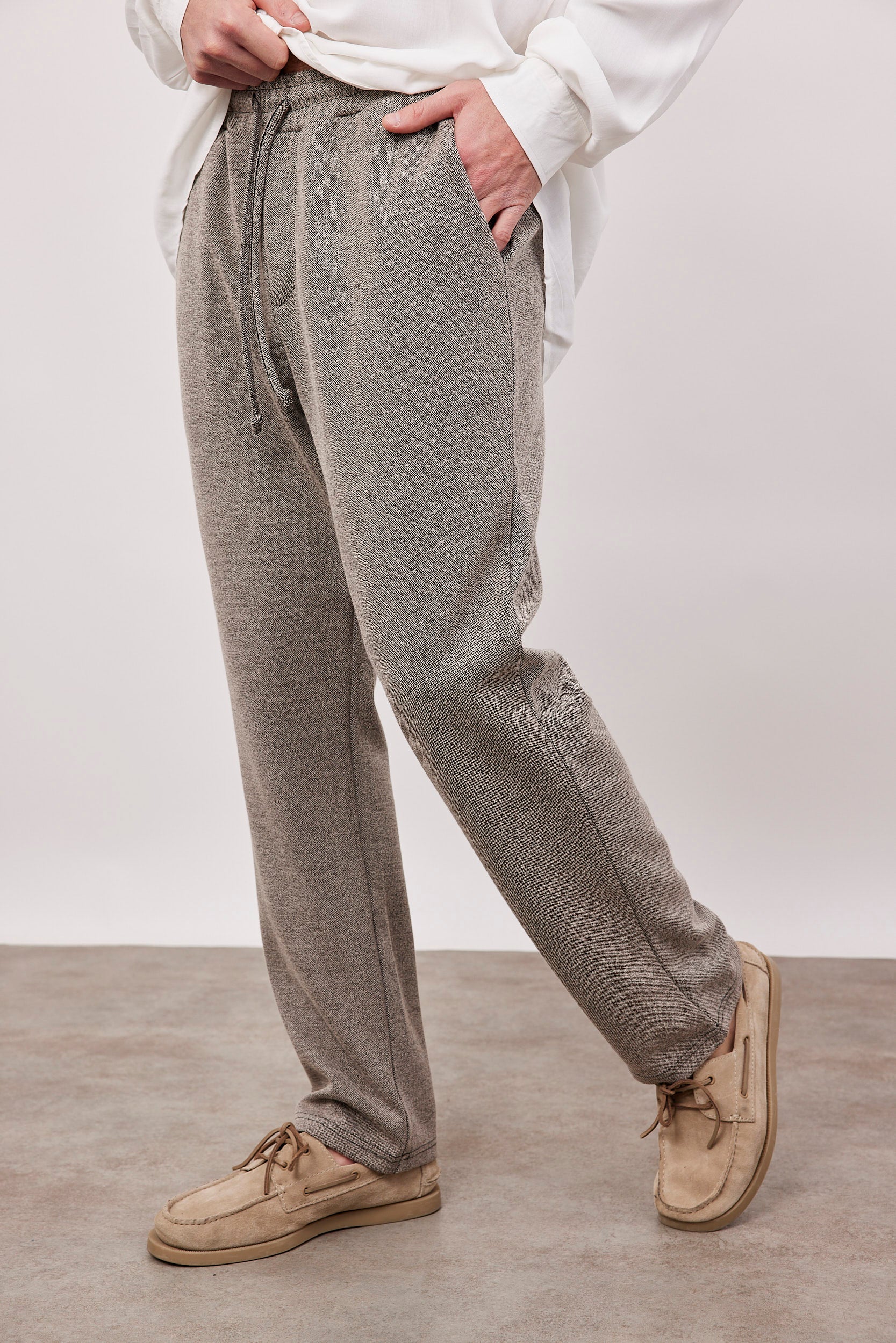 מכנסי טריקו בגזרה ישרה