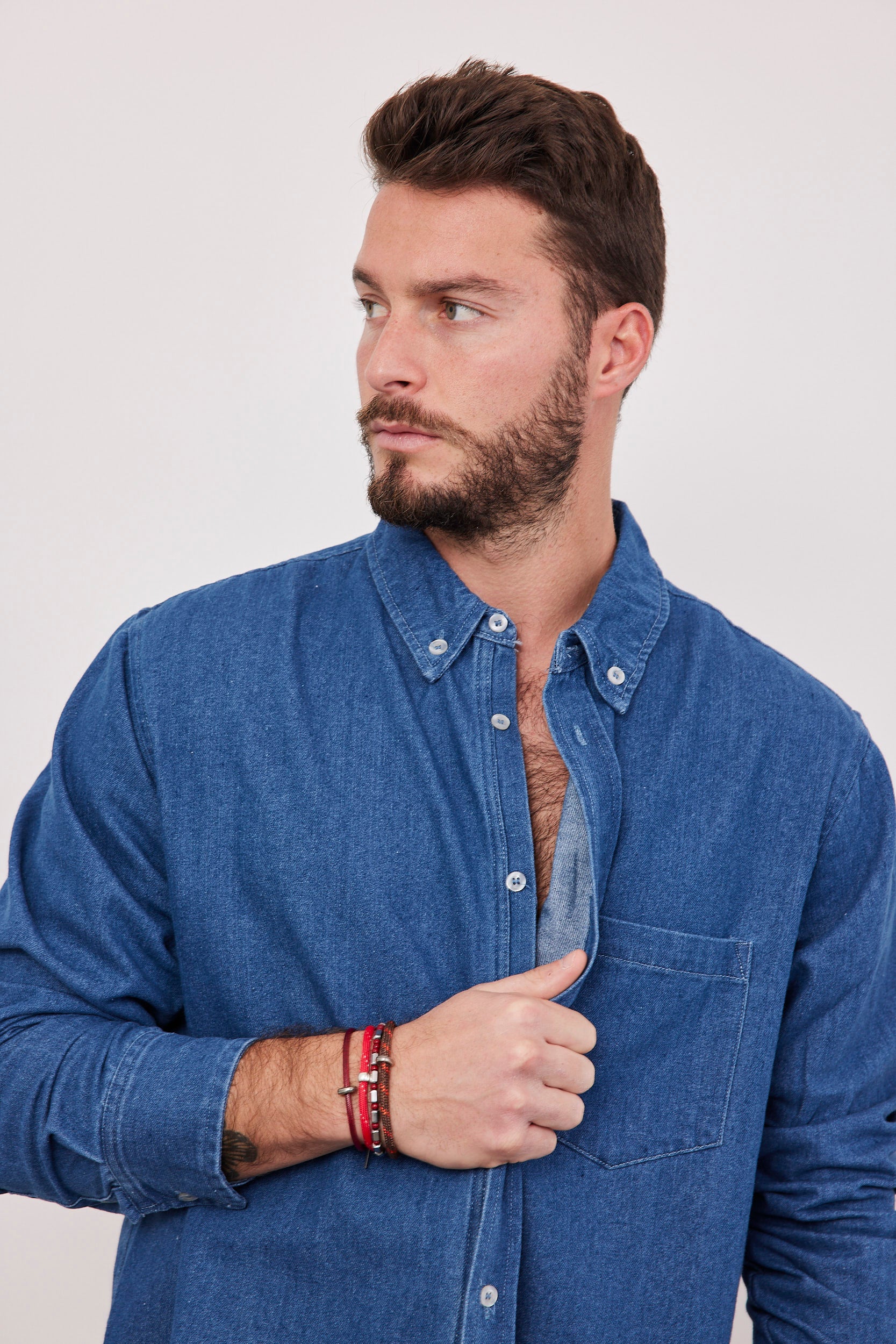 חולצת ג'ינס ארוכה