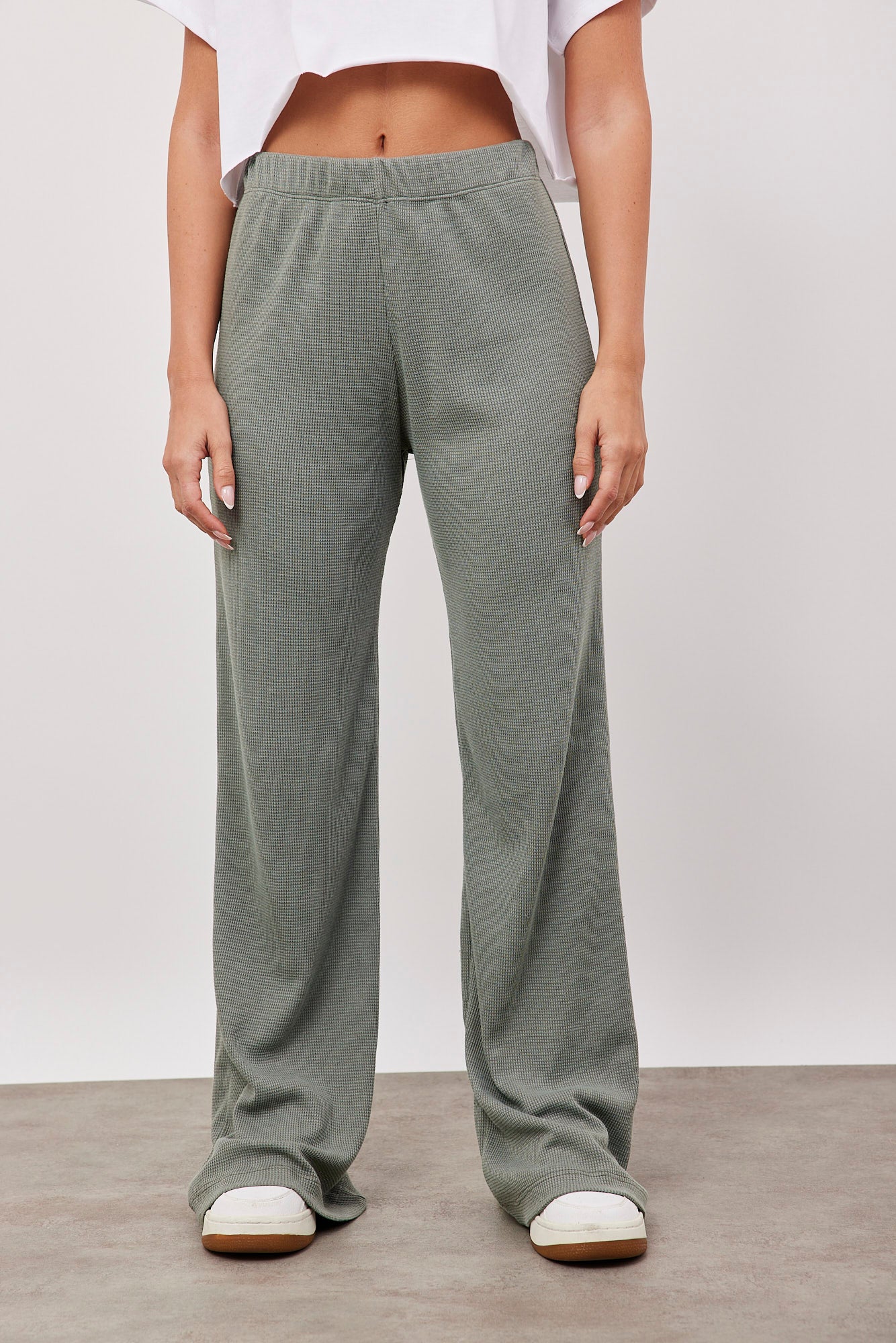 מכנסי טרנינג מבד וופל - ITAY BRANDS