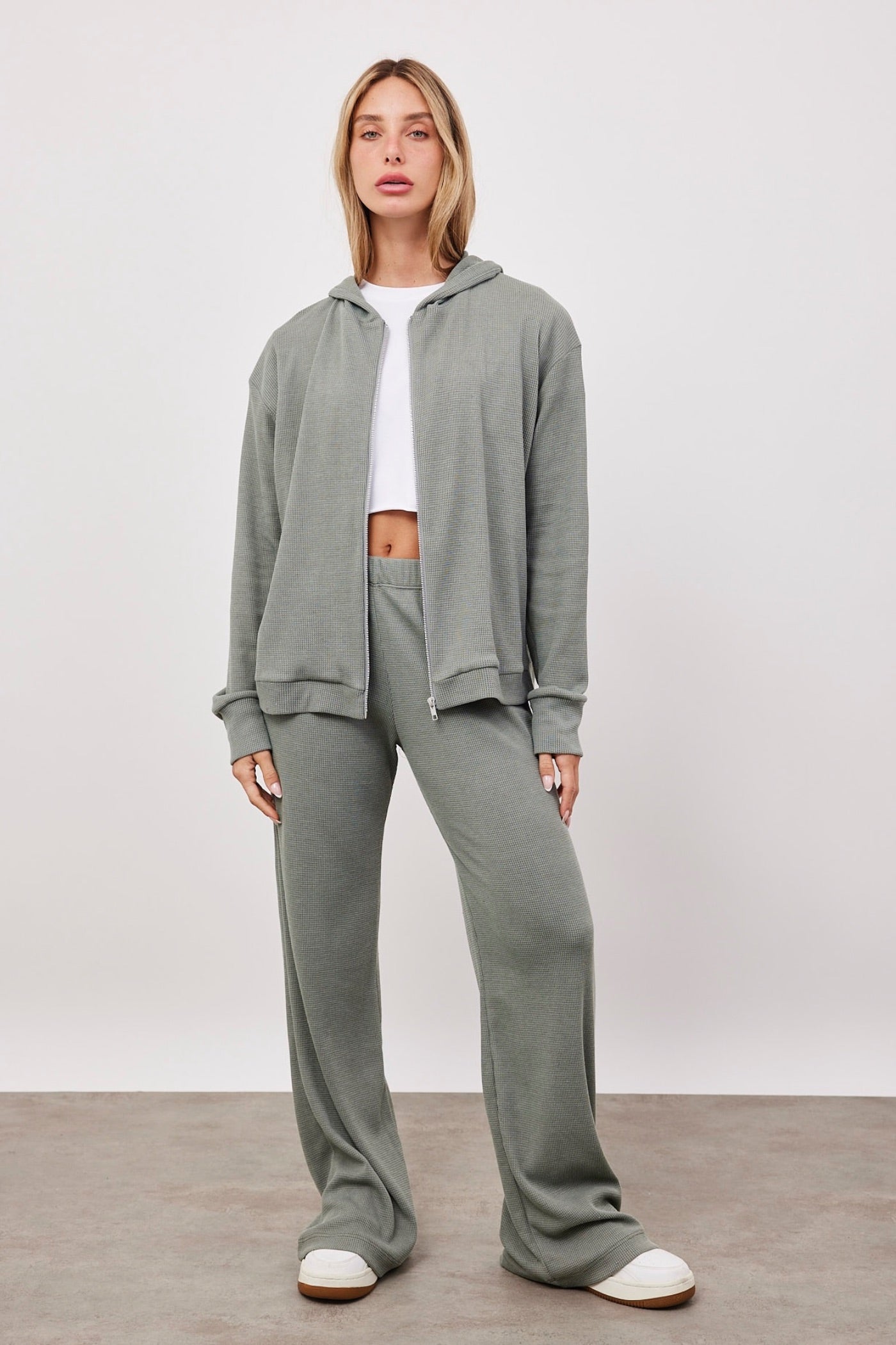 מכנסי טרנינג מבד וופל - ITAY BRANDS