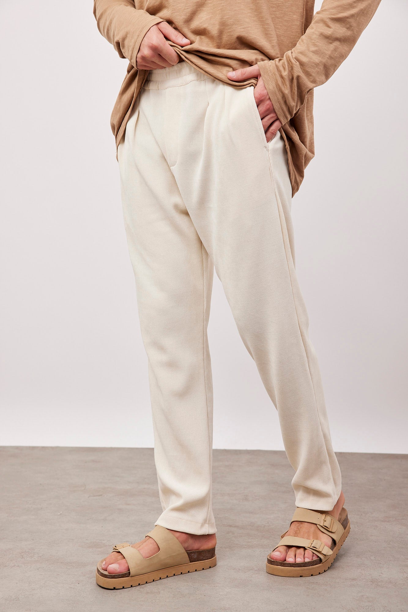 מכנסי קורדרוי ארוכים עם גומי - ITAY BRANDS