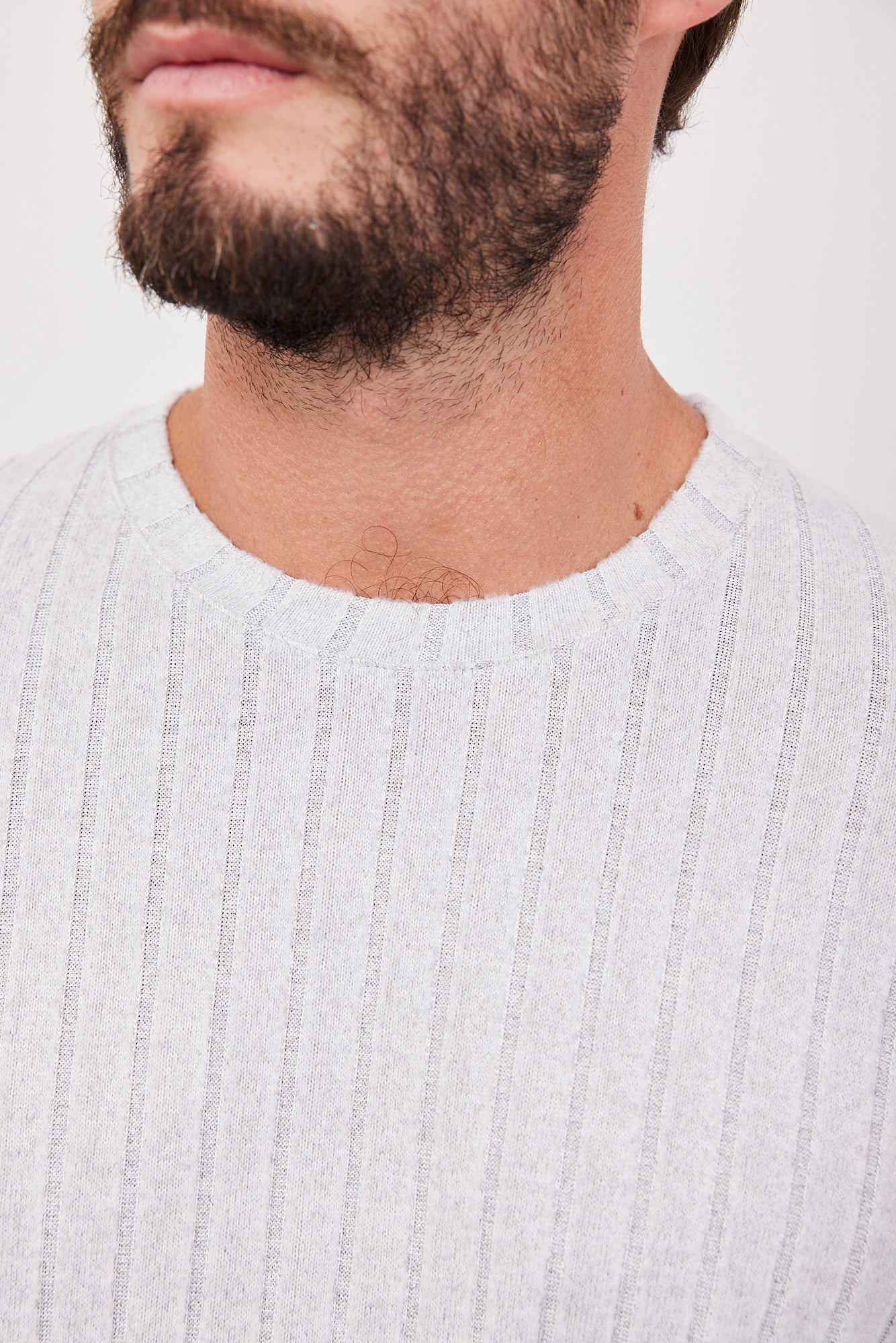 חולצת סריג רכה בטקסטורת פסים - ITAY BRANDS