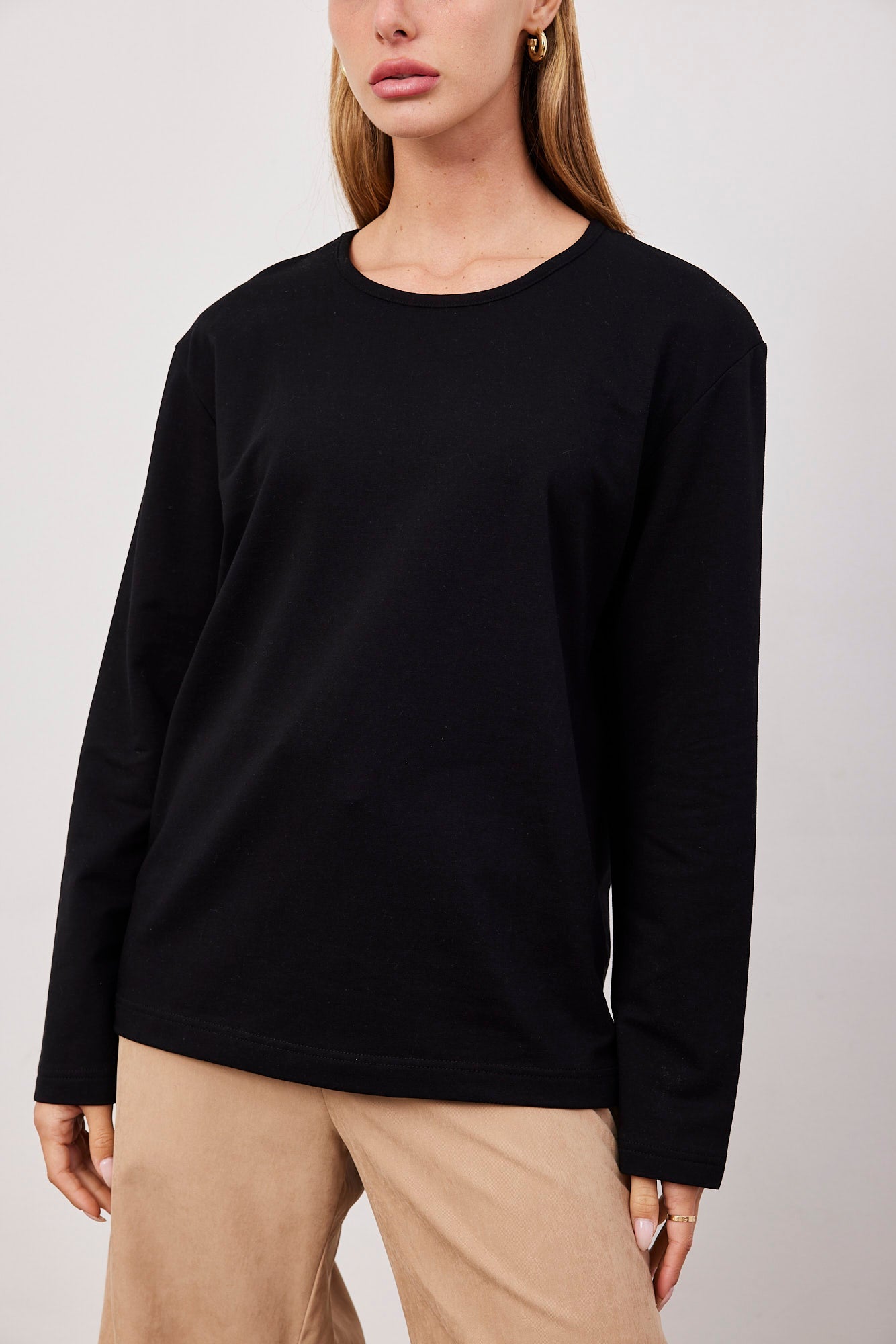 חולצת בייסיק ארוכה בגזרה רחבה - ITAY BRANDS