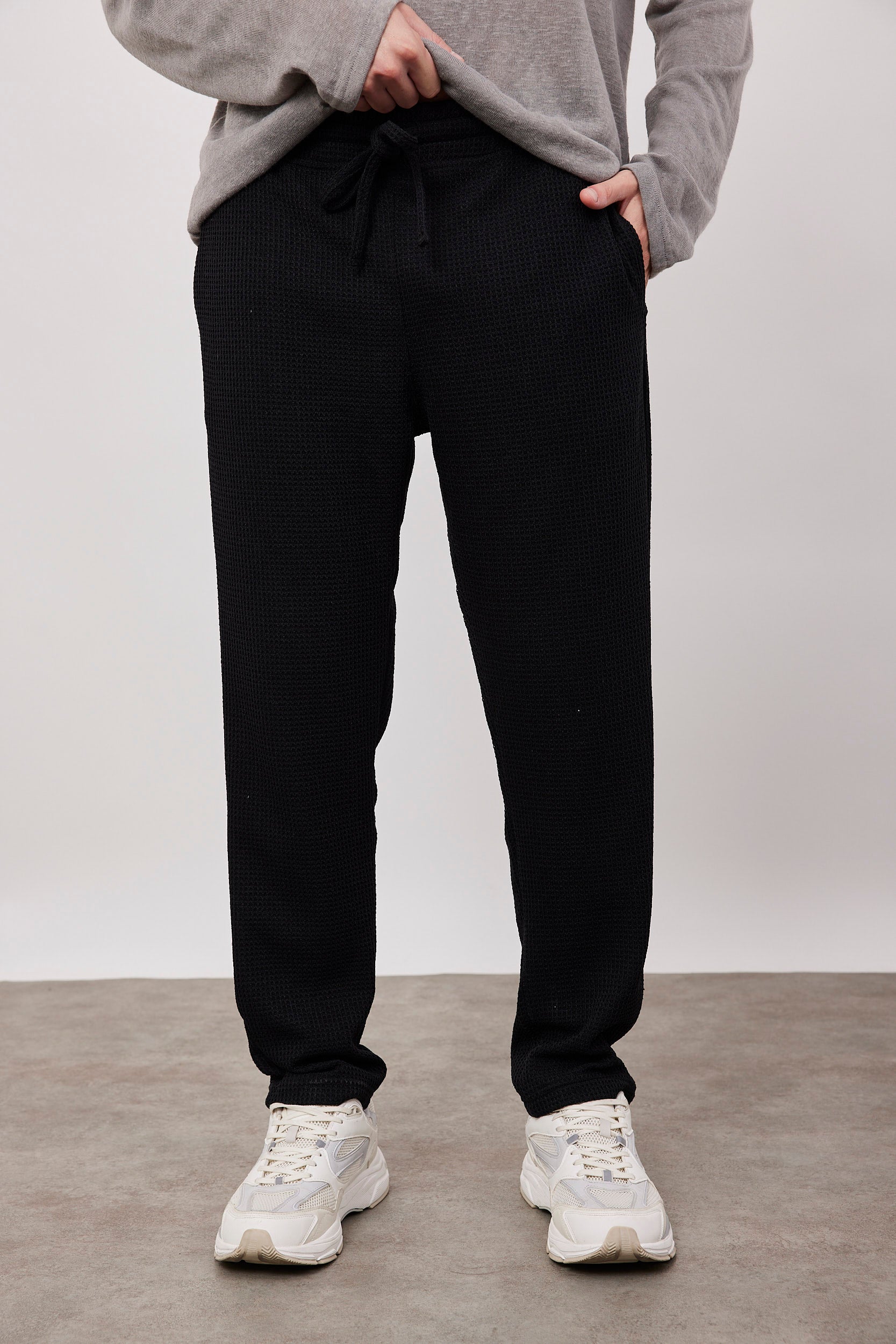 מכנסיים ארוכים בד וופל