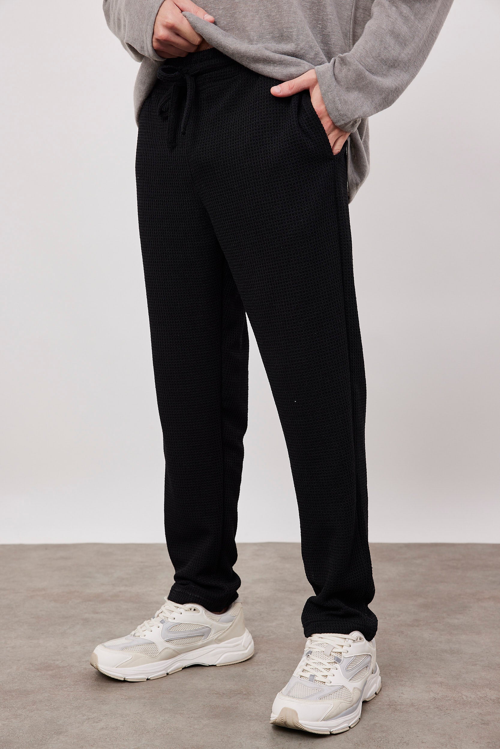 מכנסיים ארוכים בד וופל