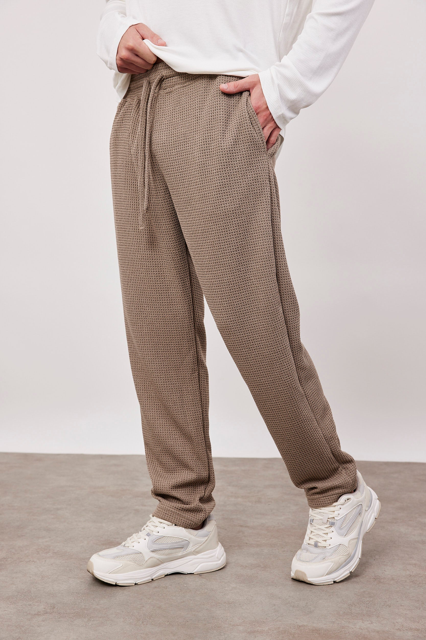 מכנסיים ארוכים בד וופל