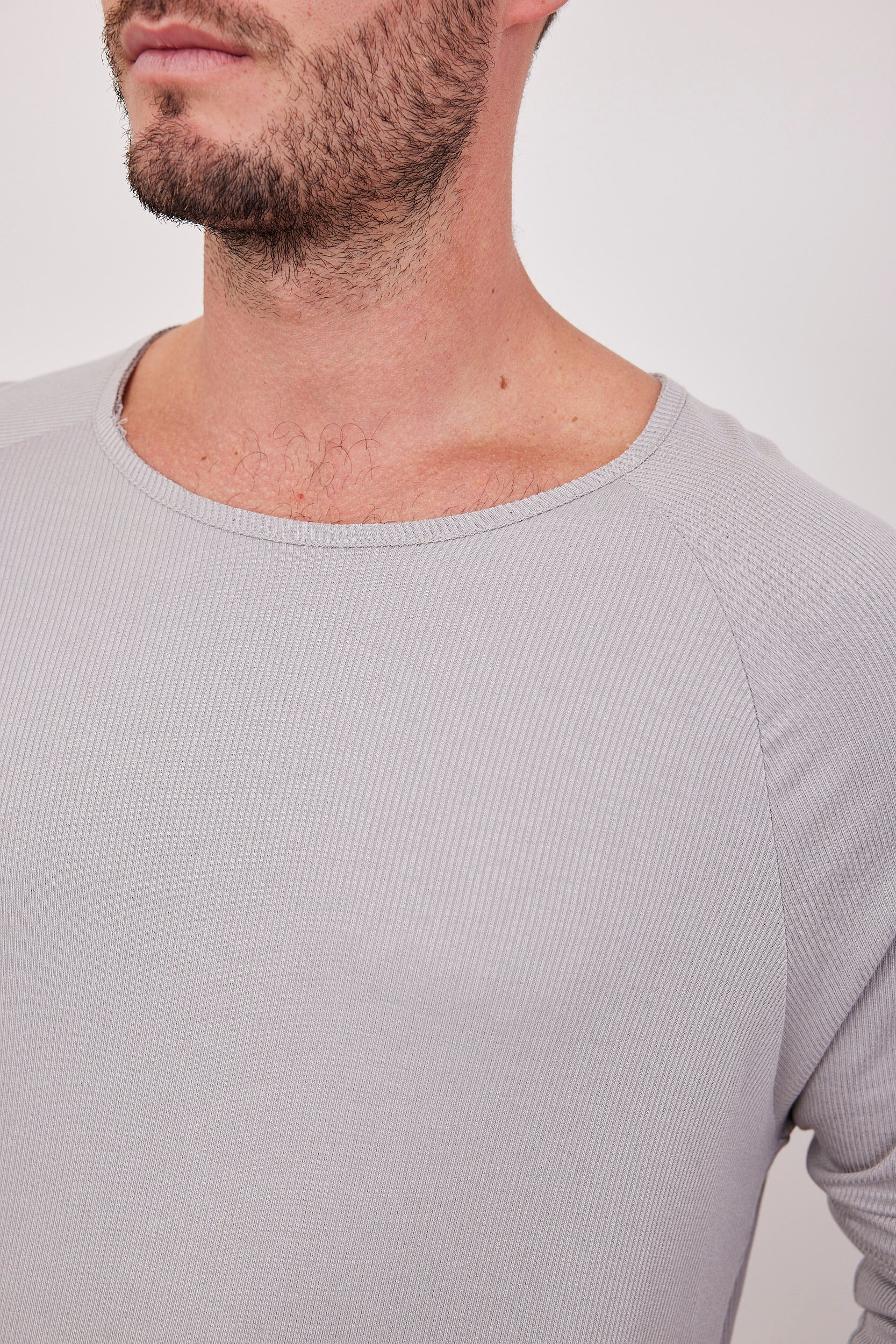 חולצה ארוכה מבד ריב