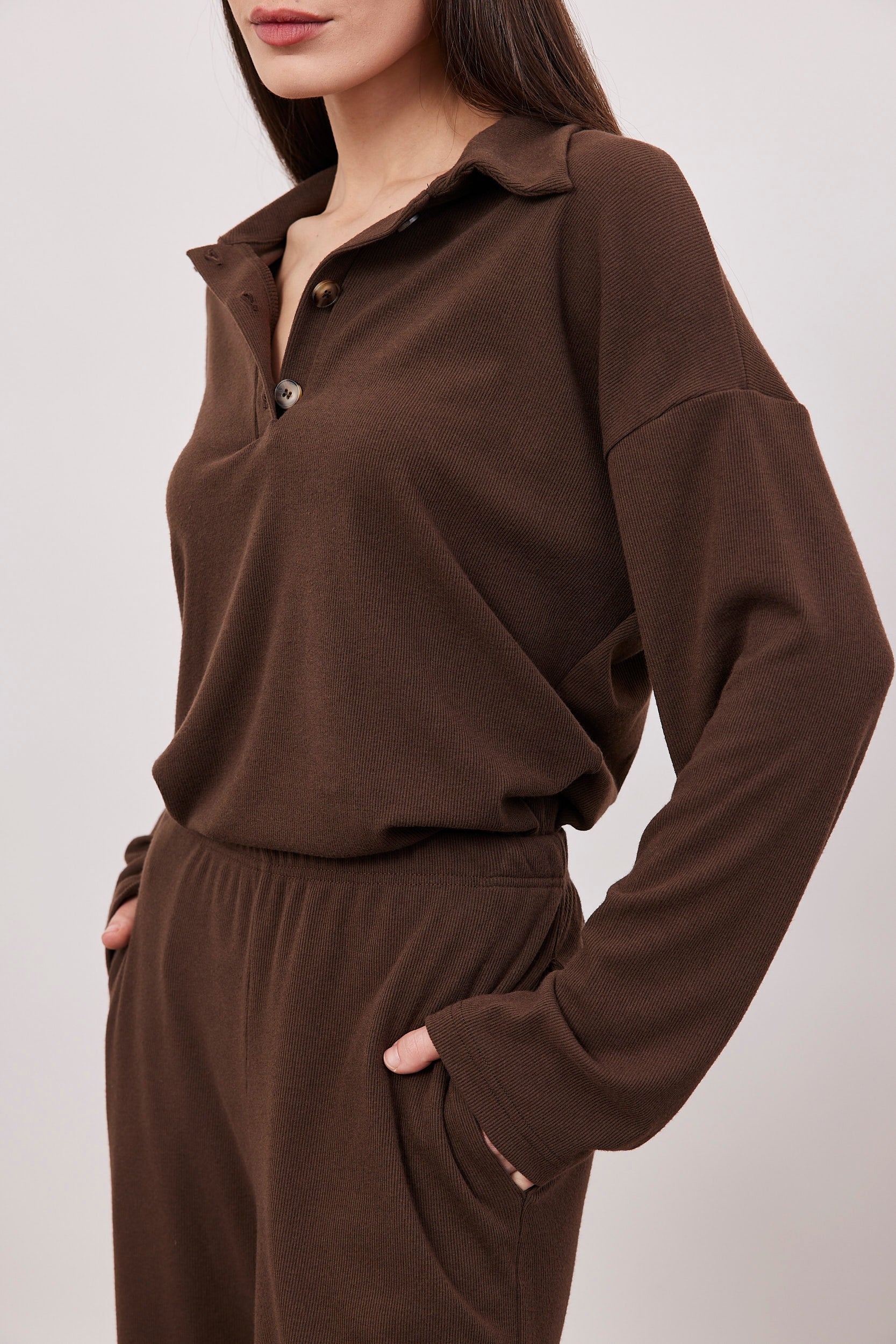 חולצת פולו סריג ריב