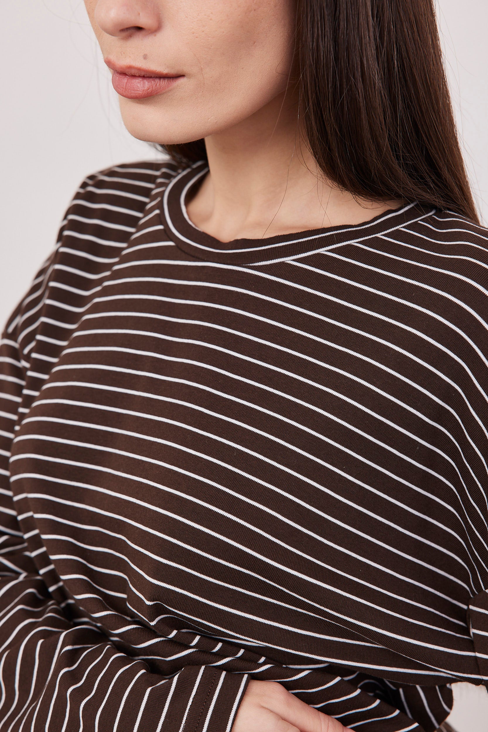 חולצת פסים אוברסייז