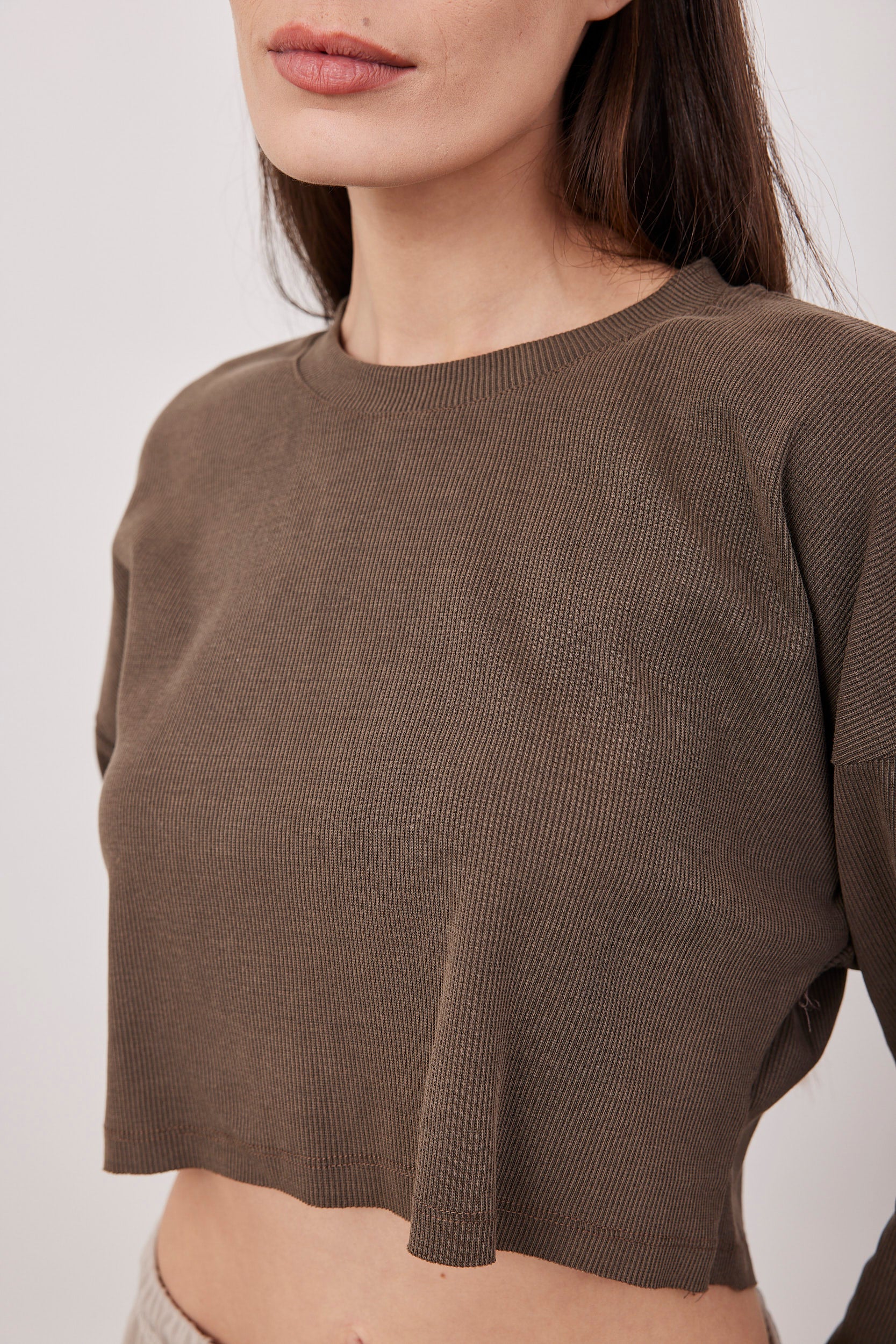 חולצת קרופ ריב ווש