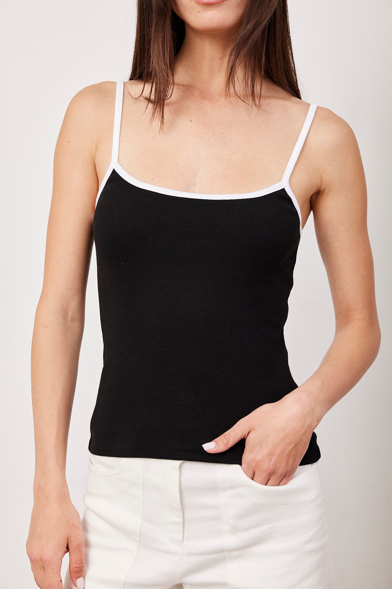 גופיית ספגטי קולור בלוק - ITAY BRANDS