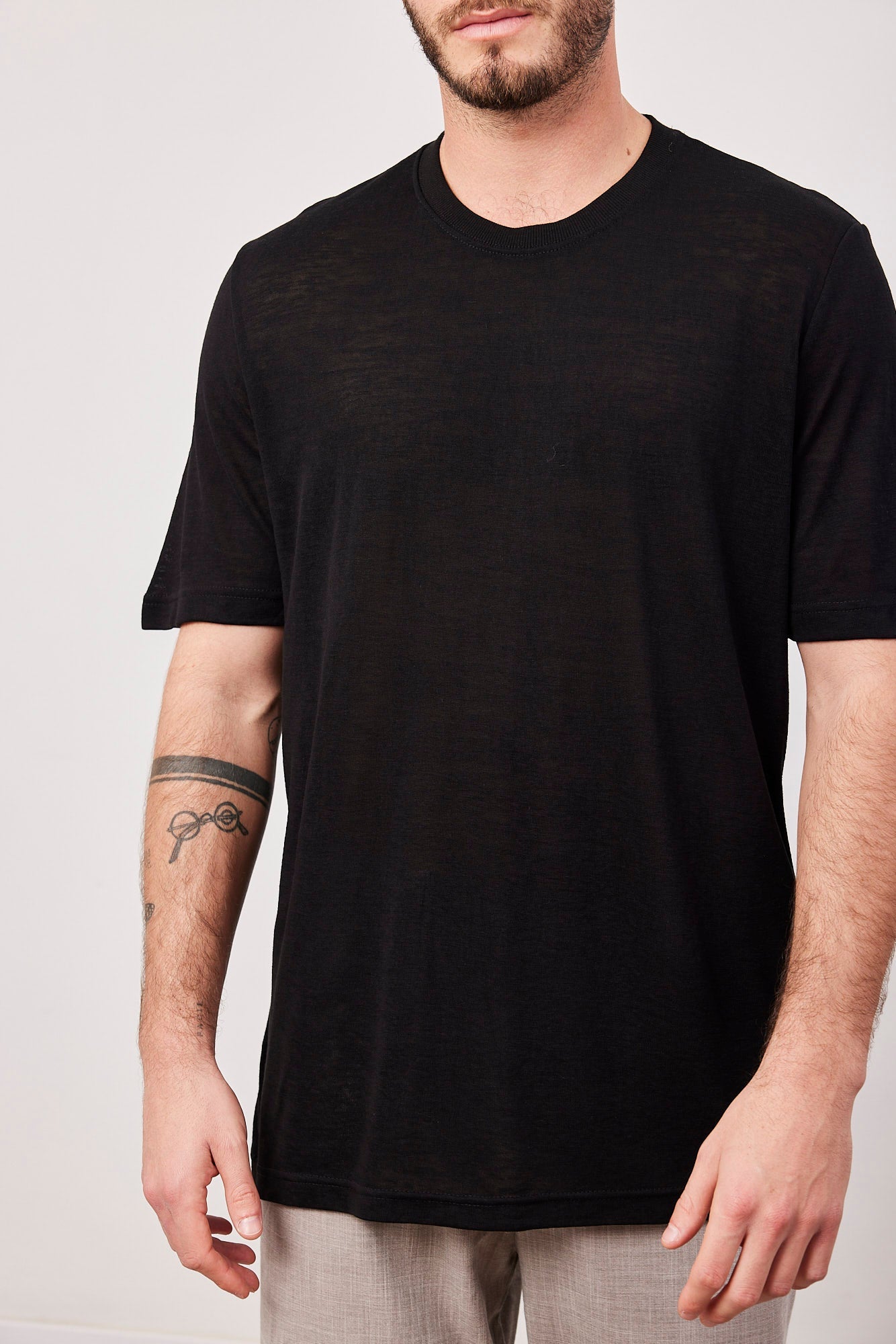 טי-שרט במראה פשתן - ITAY BRANDS