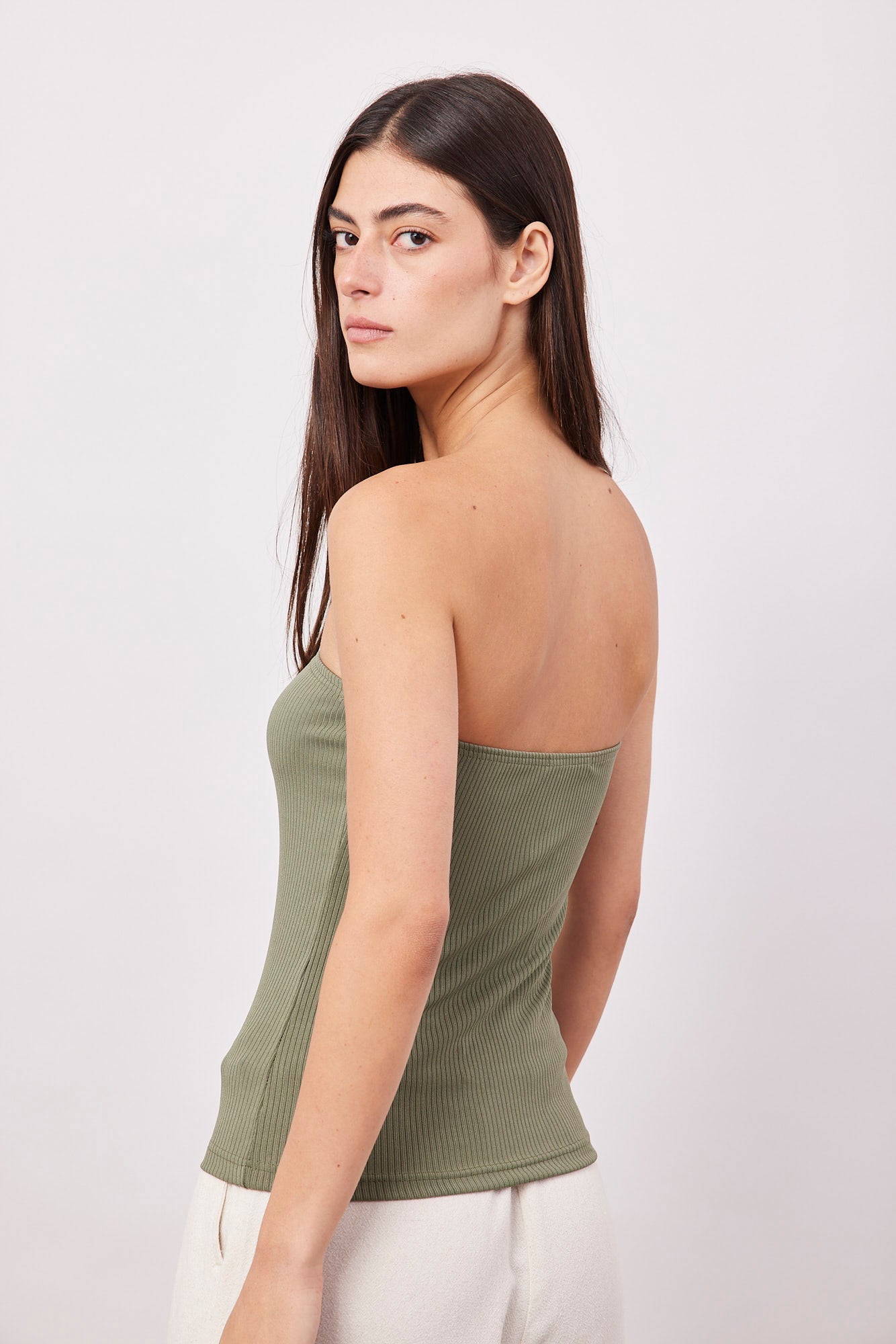 סטרפלס בטקסטורת פסים - ITAY BRANDS