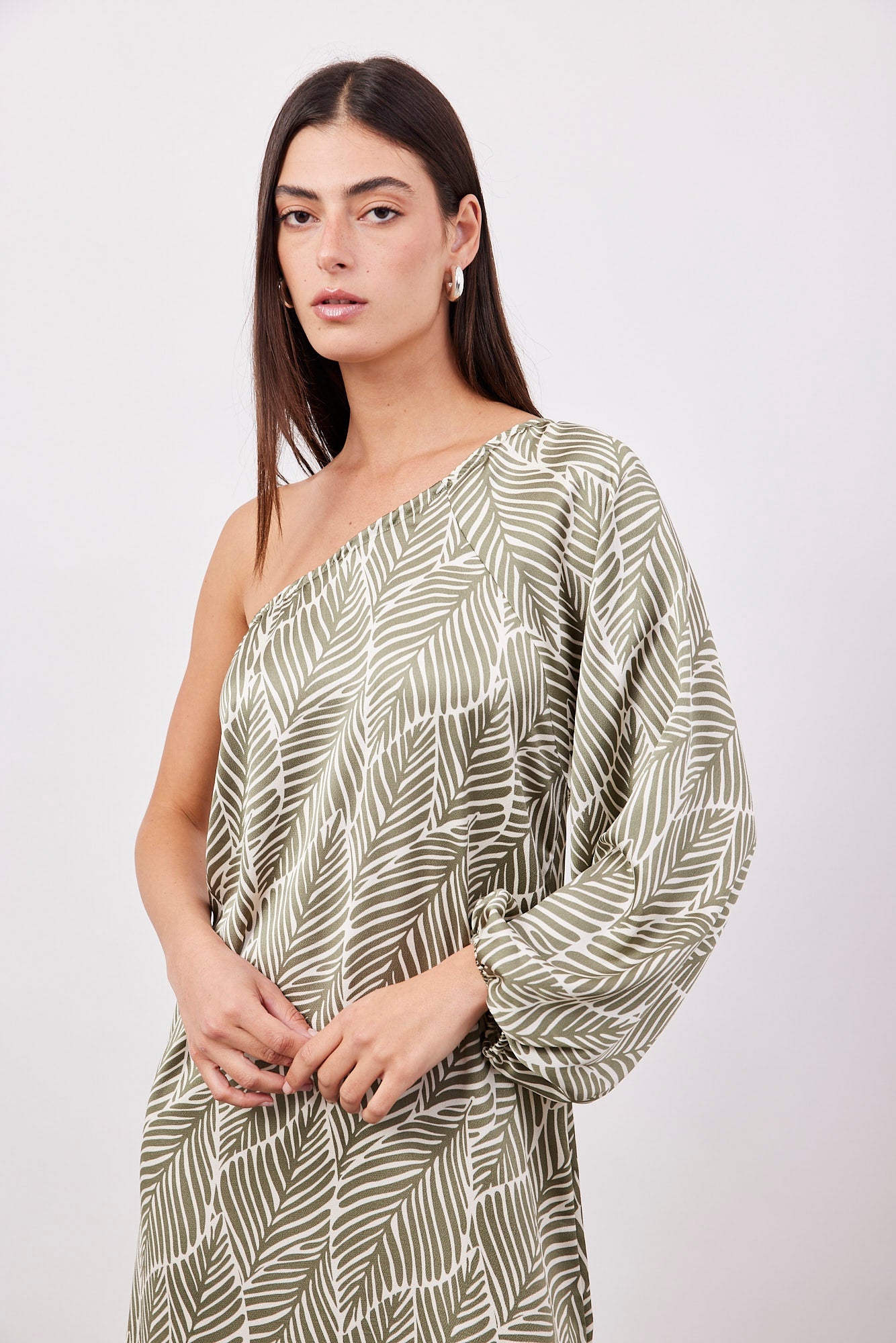 שמלת פרינט כתף אחת - ITAY BRANDS