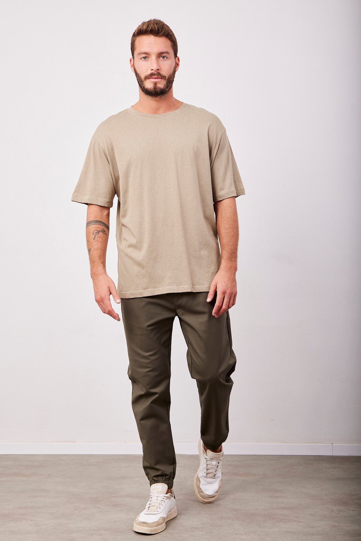 מכנסיים ארוכים עם גומי בסיומת - ITAY BRANDS