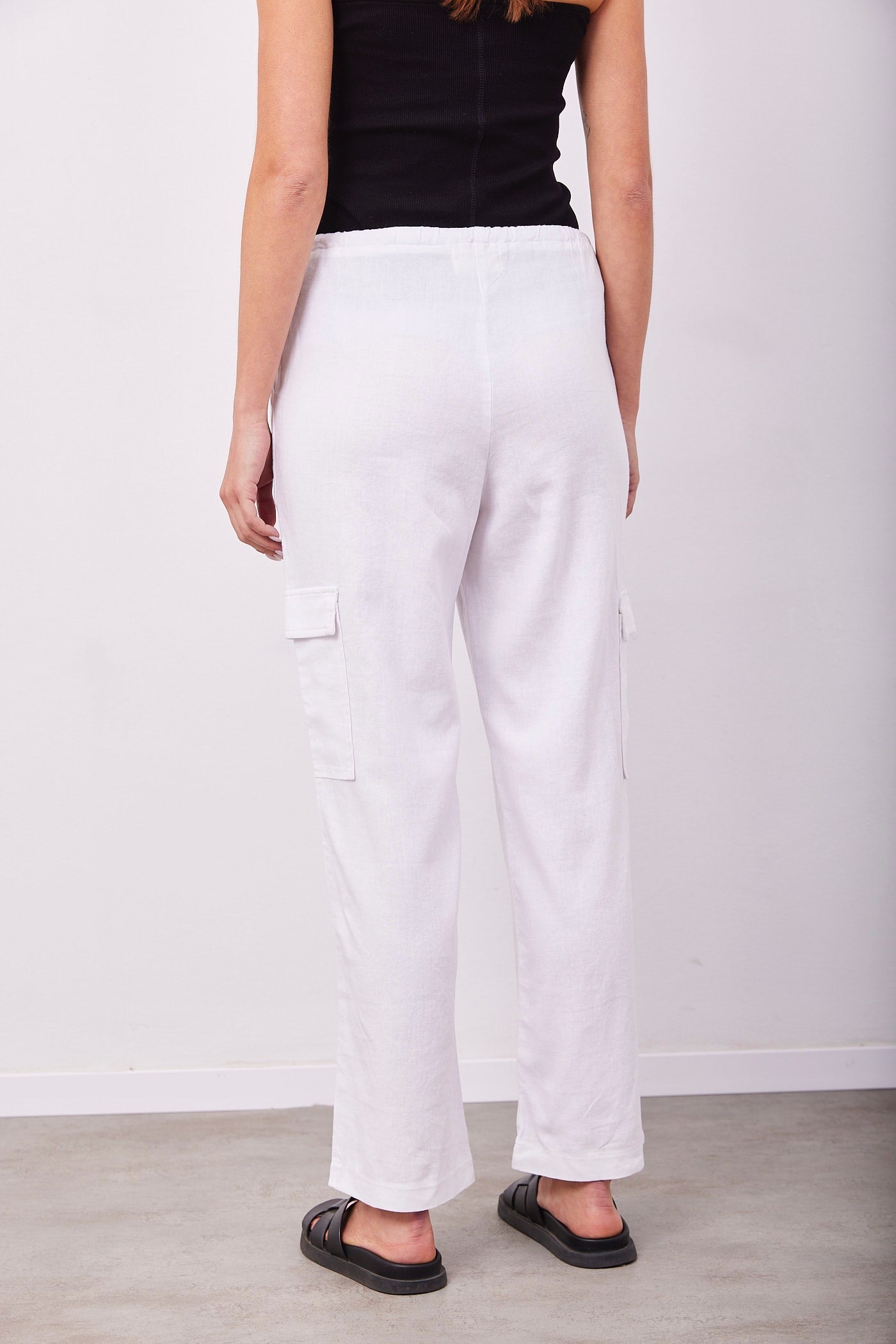 מכנסיים בשילוב פשתן בסגנון דגמ״ח - ITAY BRANDS