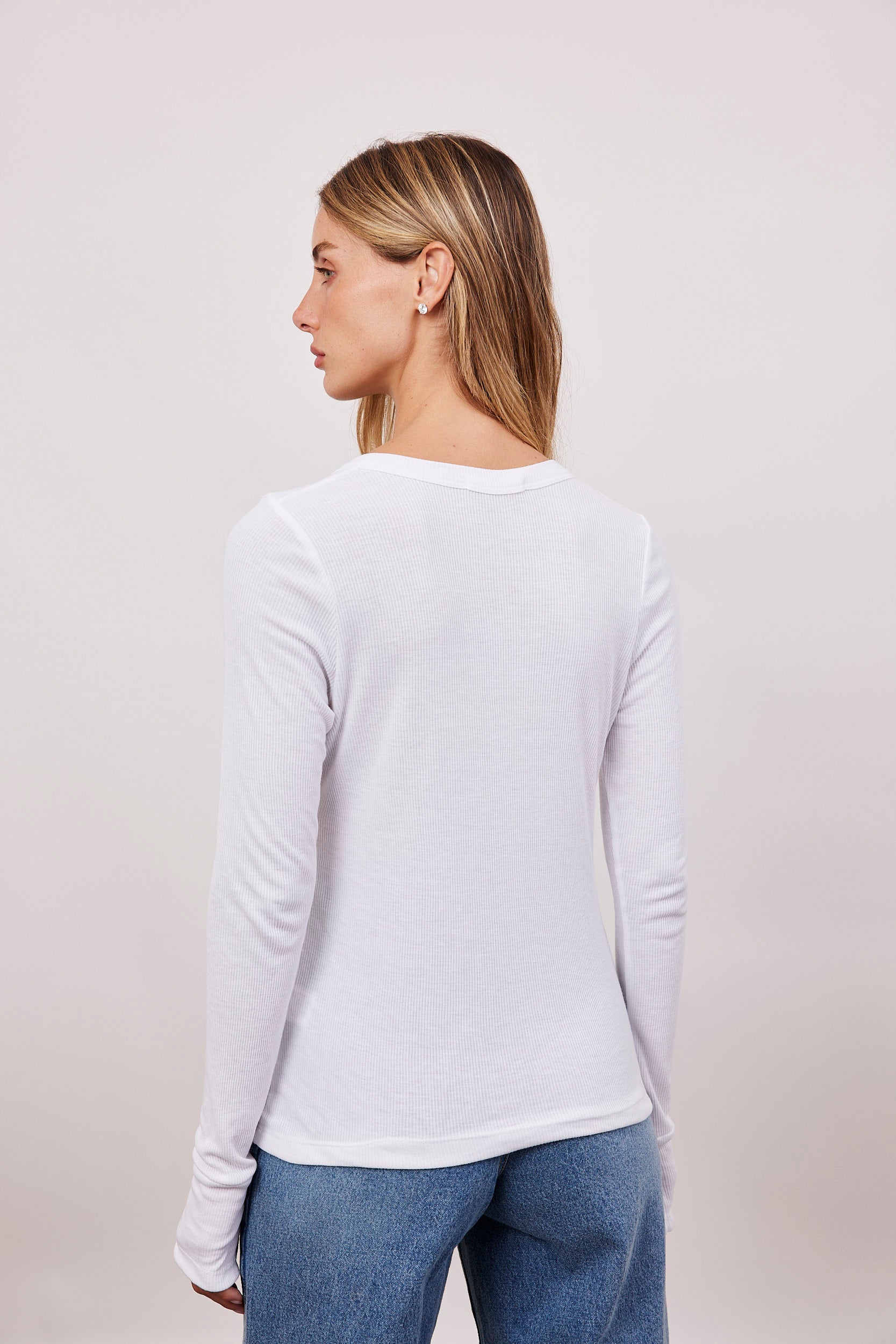 חולצת ריב ארוכה מכופתרת