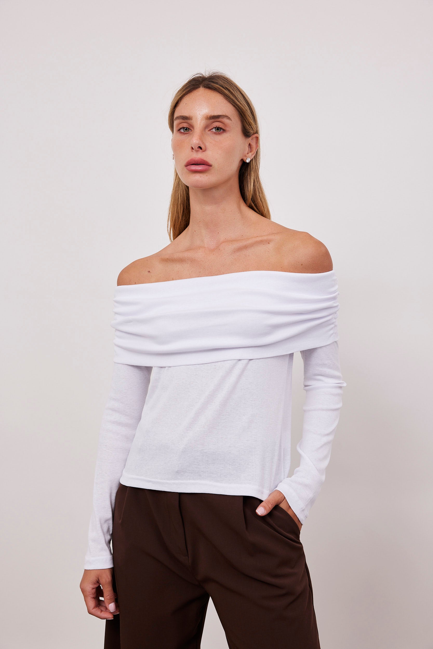 חולצת אוף שולדרס ארוכה