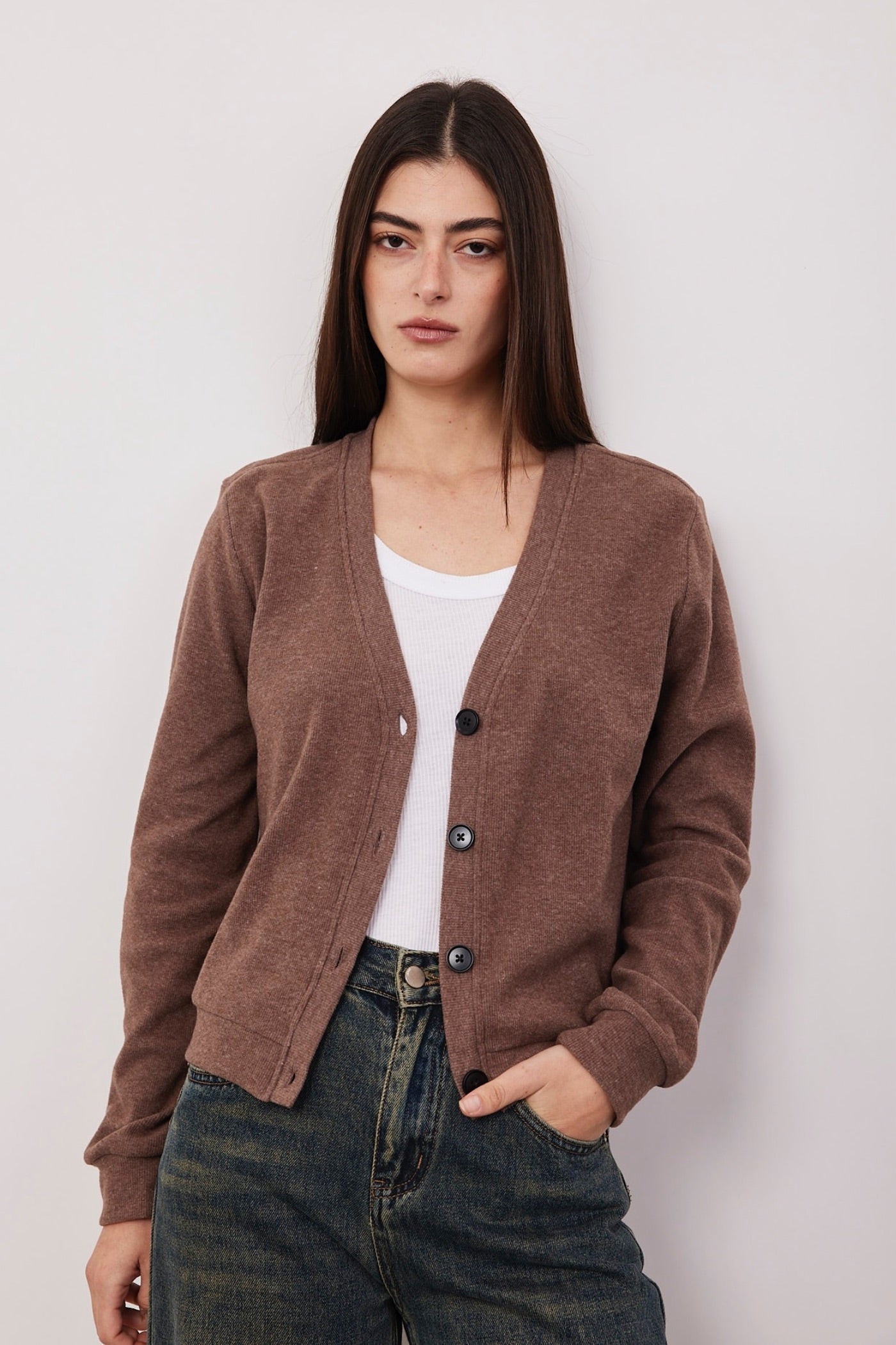 קרדיגן בסגירת כפתורים - ITAY BRANDS