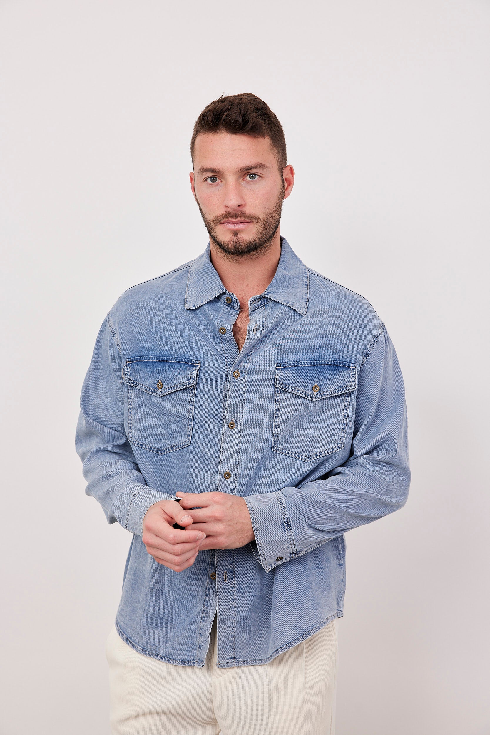 חולצת גינס ארוכה