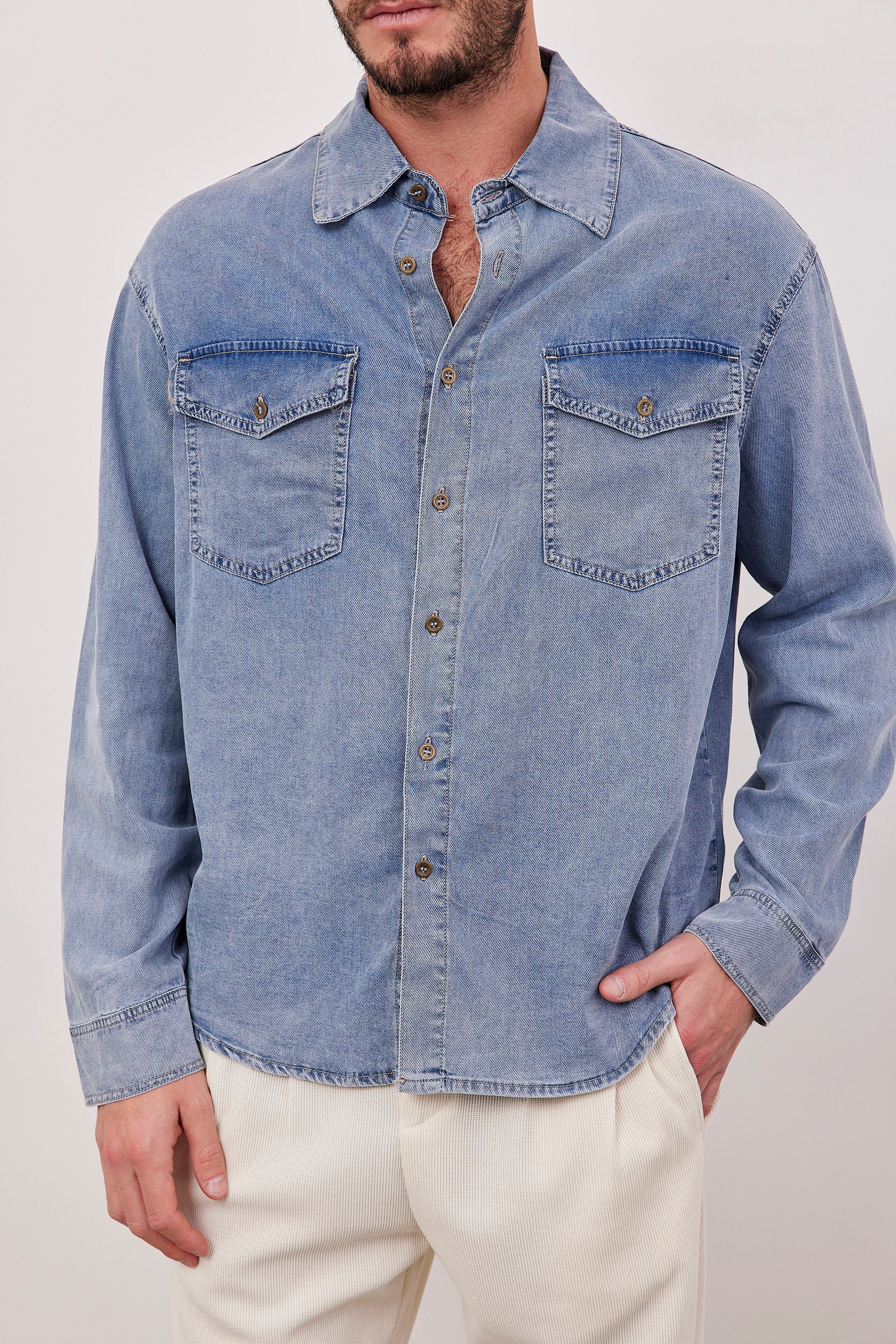 חולצת גינס ארוכה