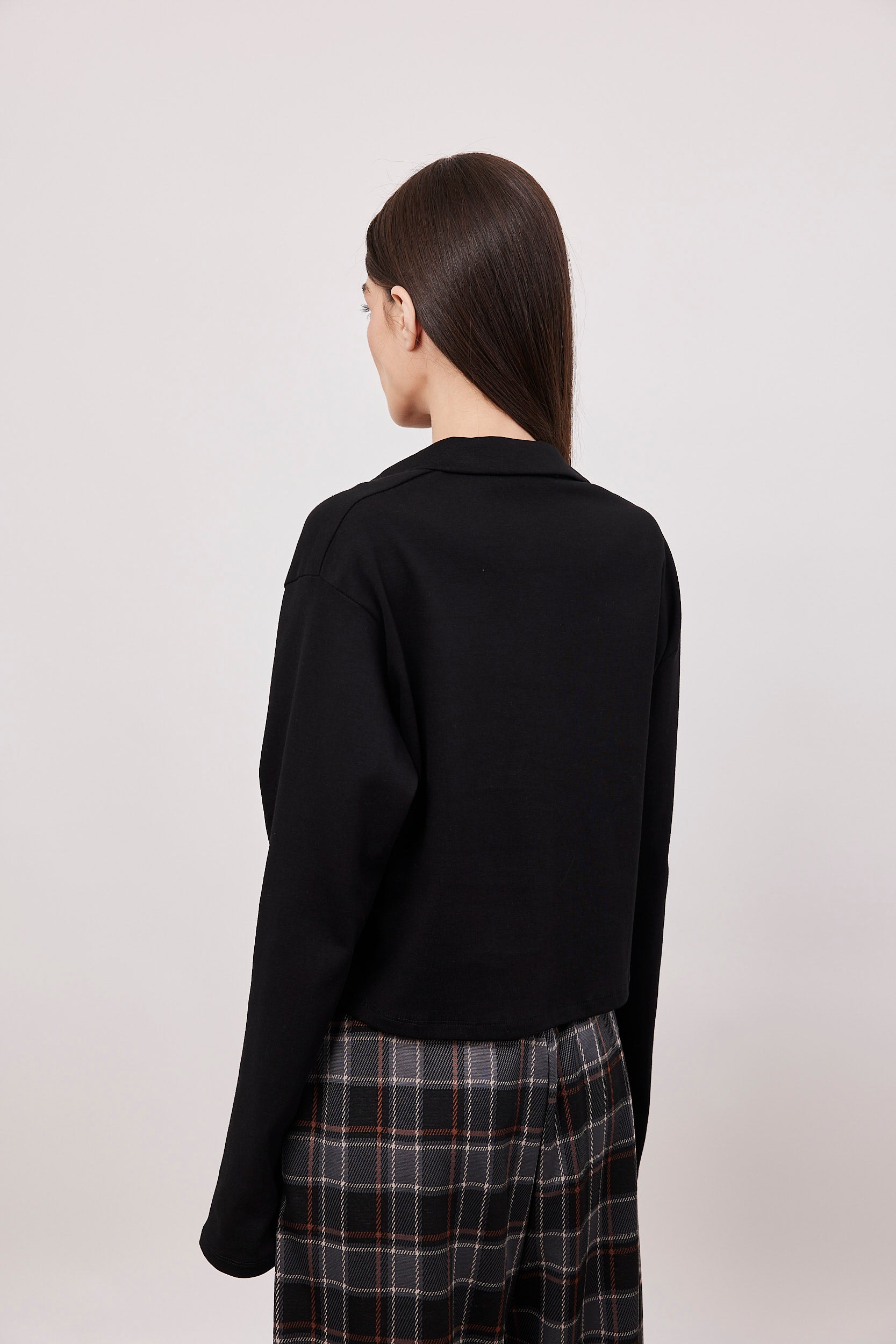 חולצת צווארון פולו קרופ