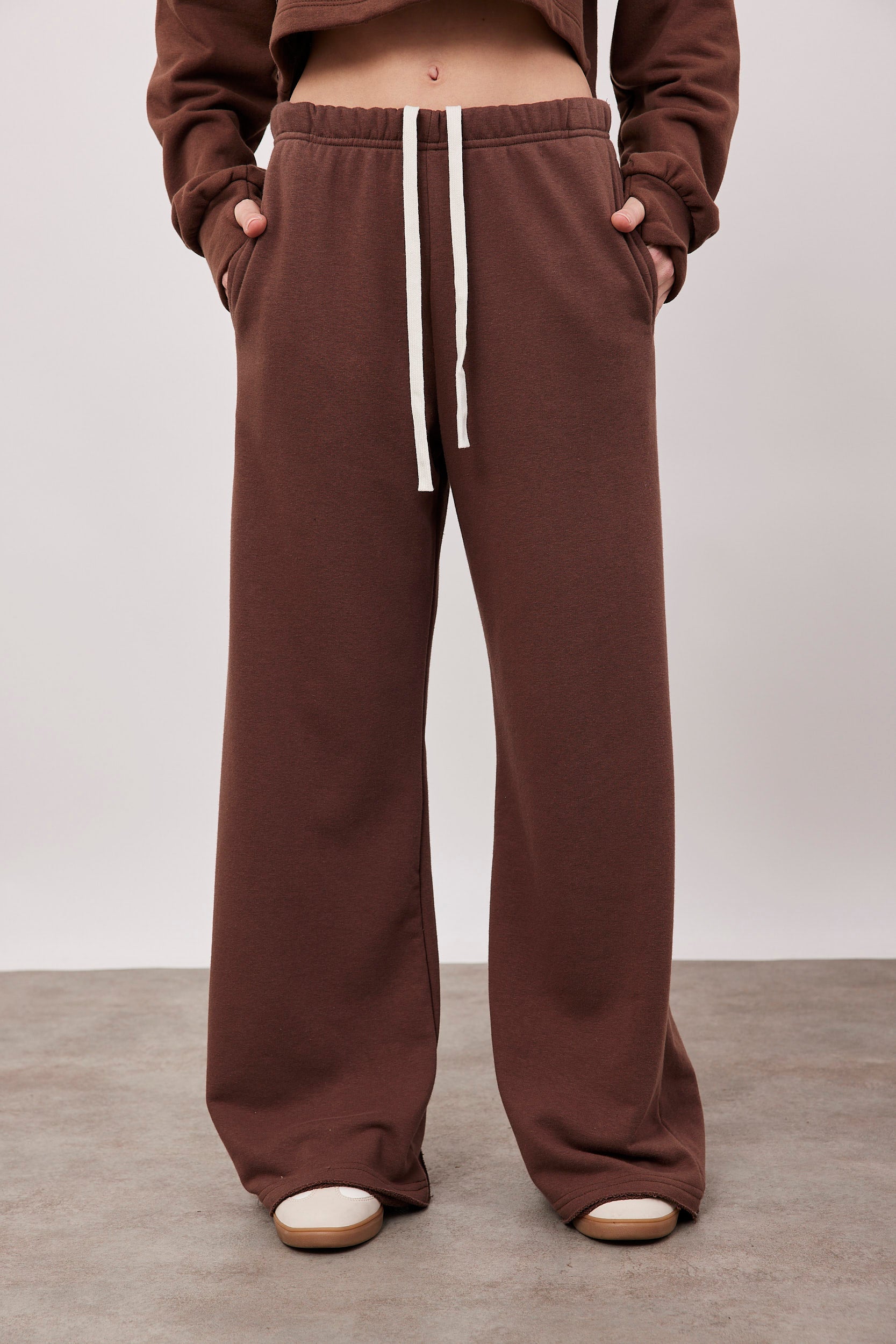 מכנסי פרנץ טרי סיומת גזורה