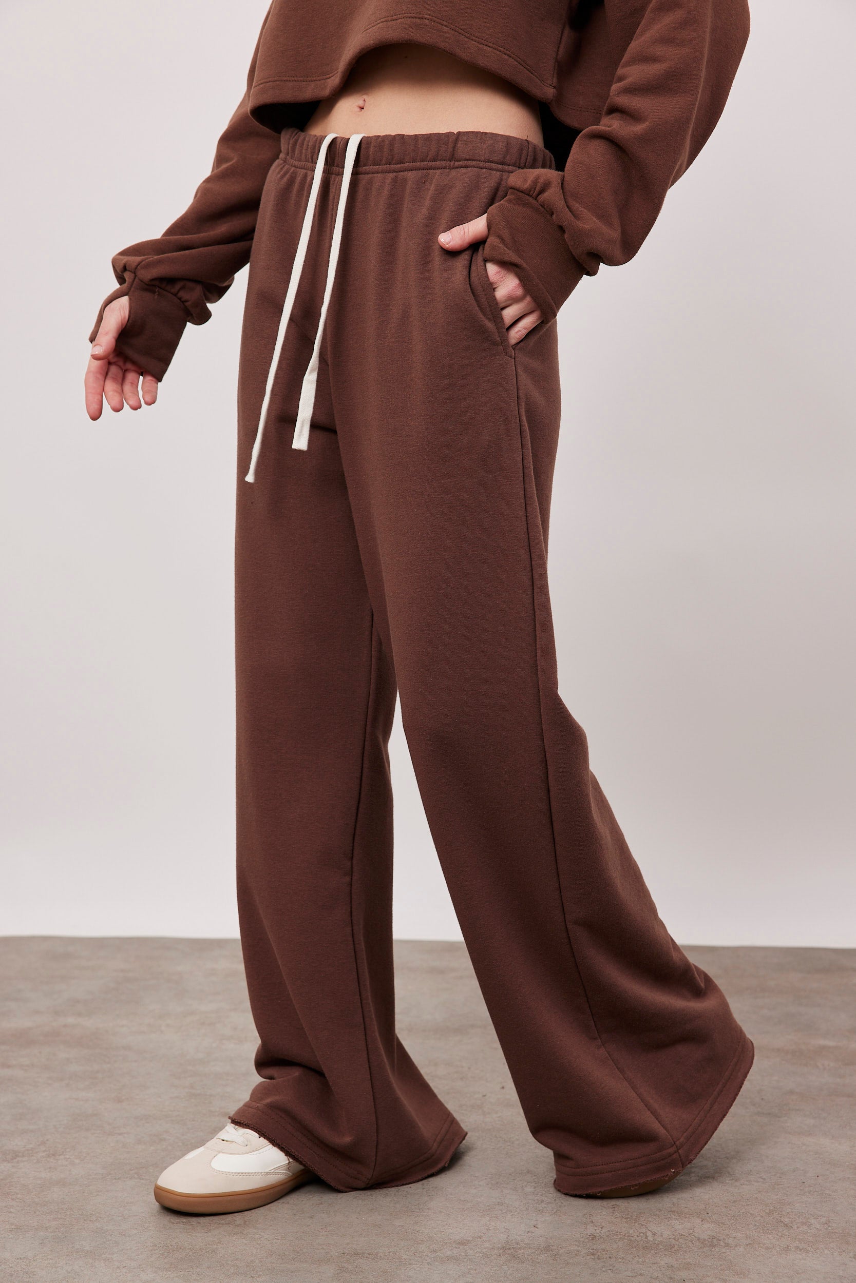 מכנסי פרנץ טרי סיומת גזורה