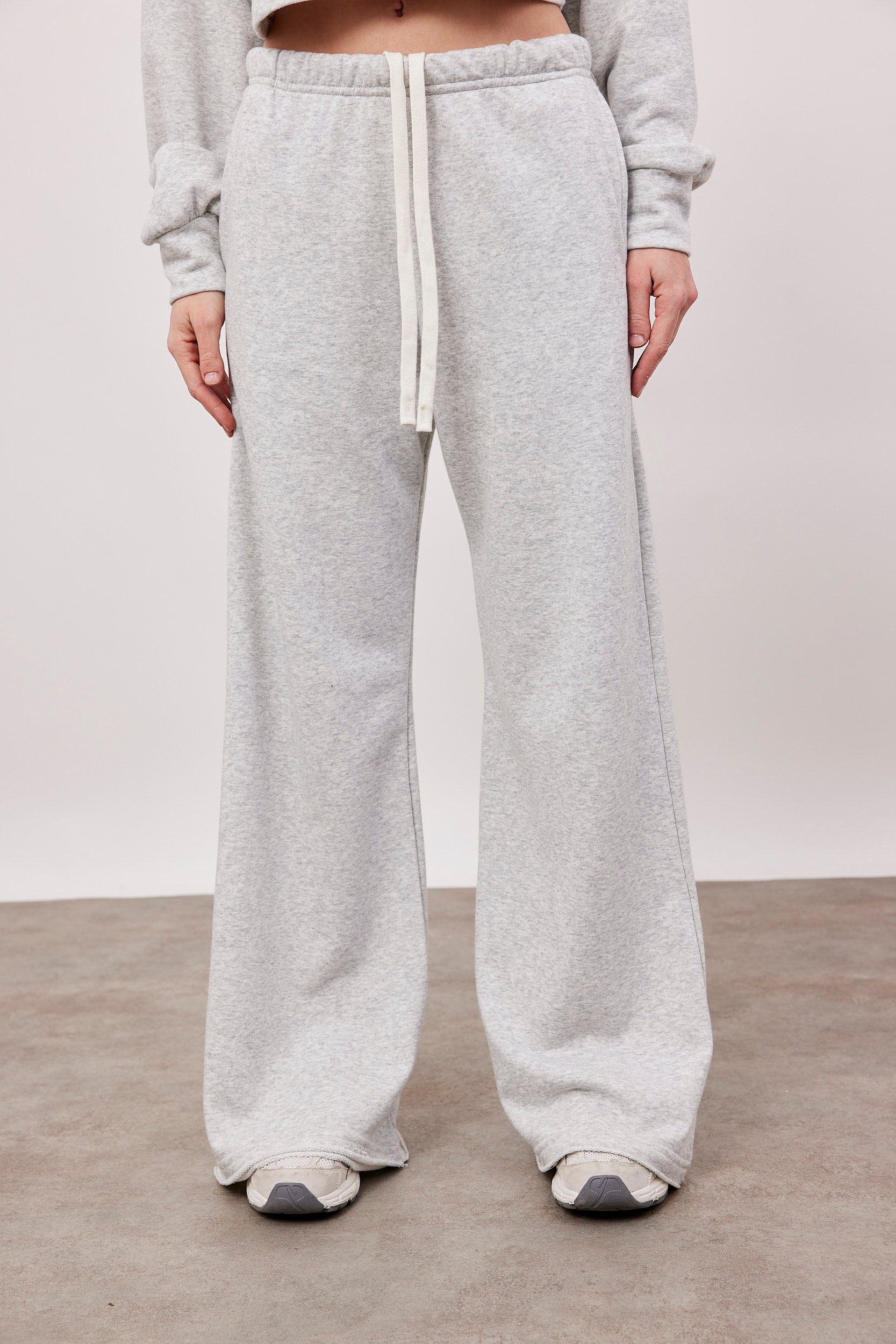 מכנסי פרנץ טרי סיומת גזורה