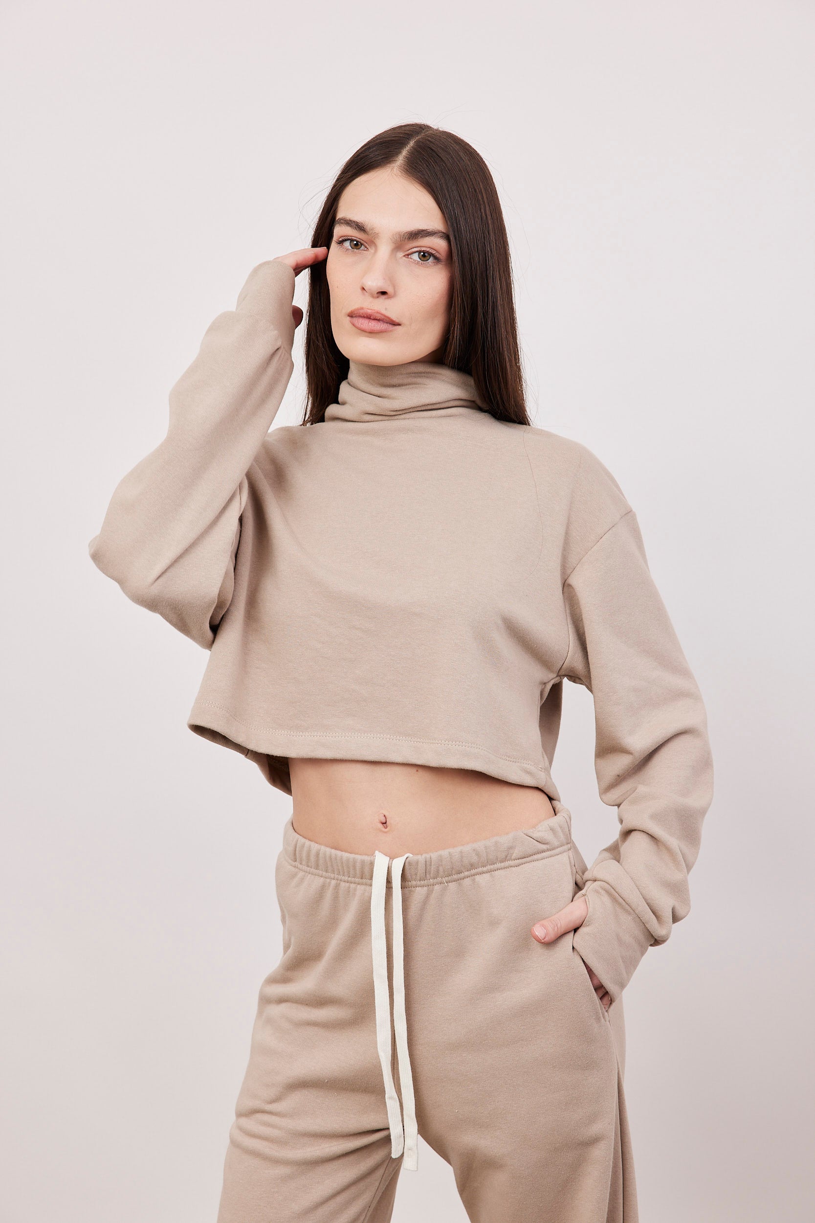 חולצת פרנץ טרי גולף קרופ