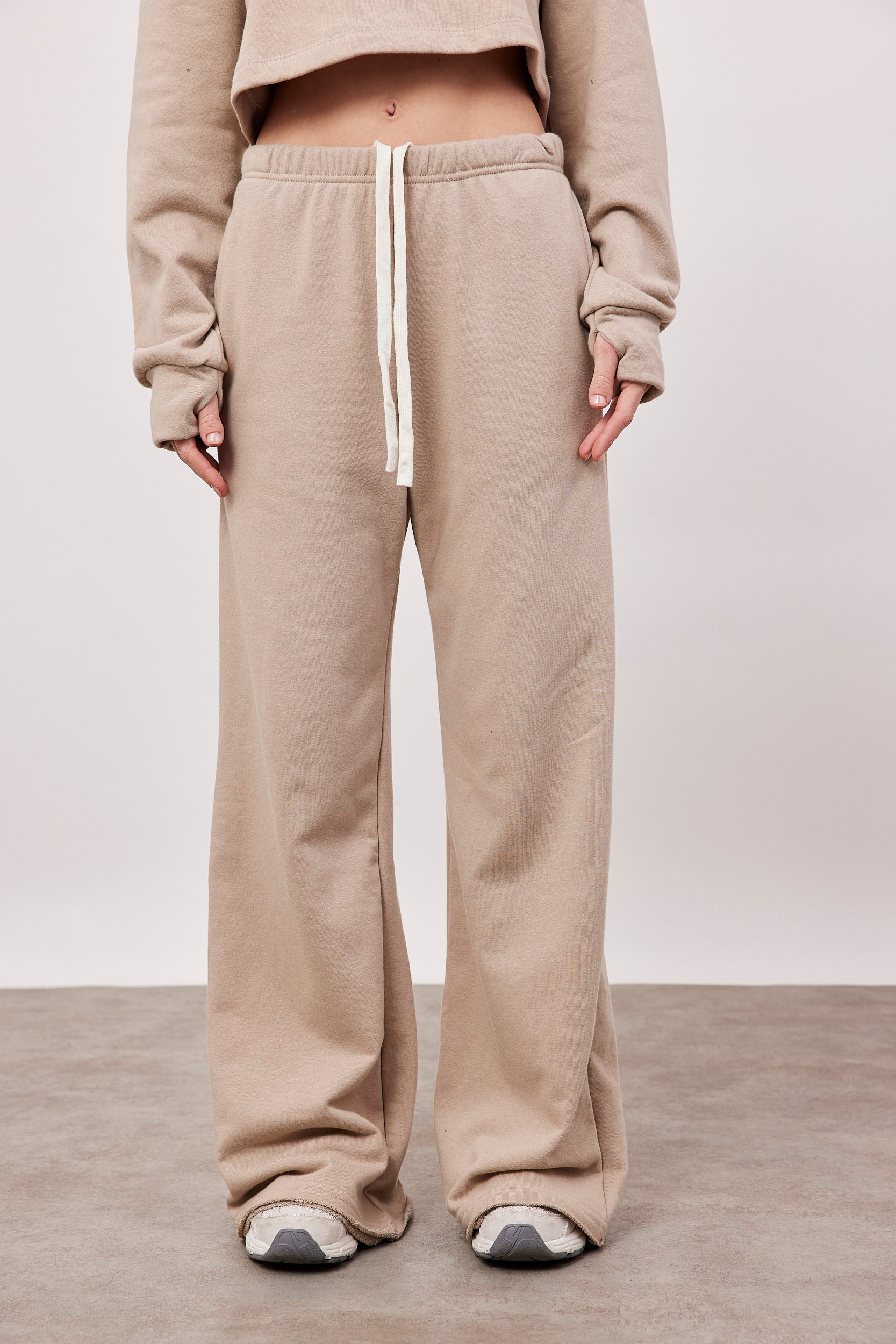 מכנסי פרנץ טרי סיומת גזורה