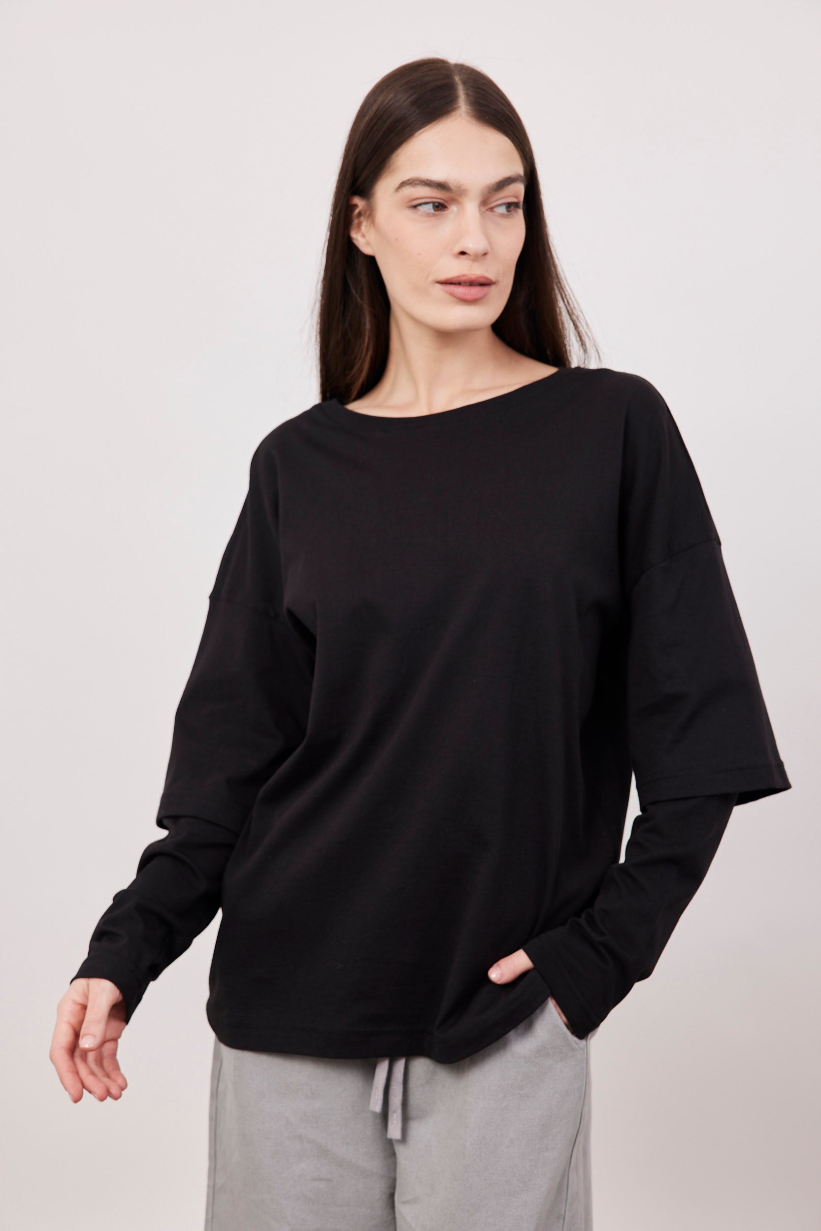 חולצת טי-שירט שכבות