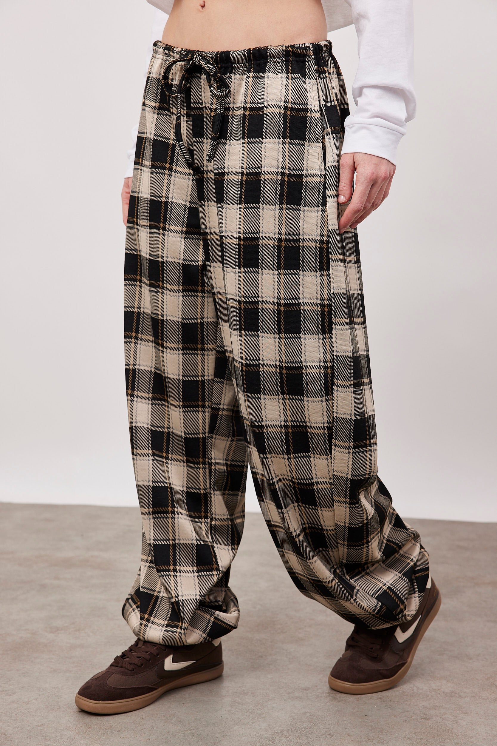 מכנסי בלון משובצים