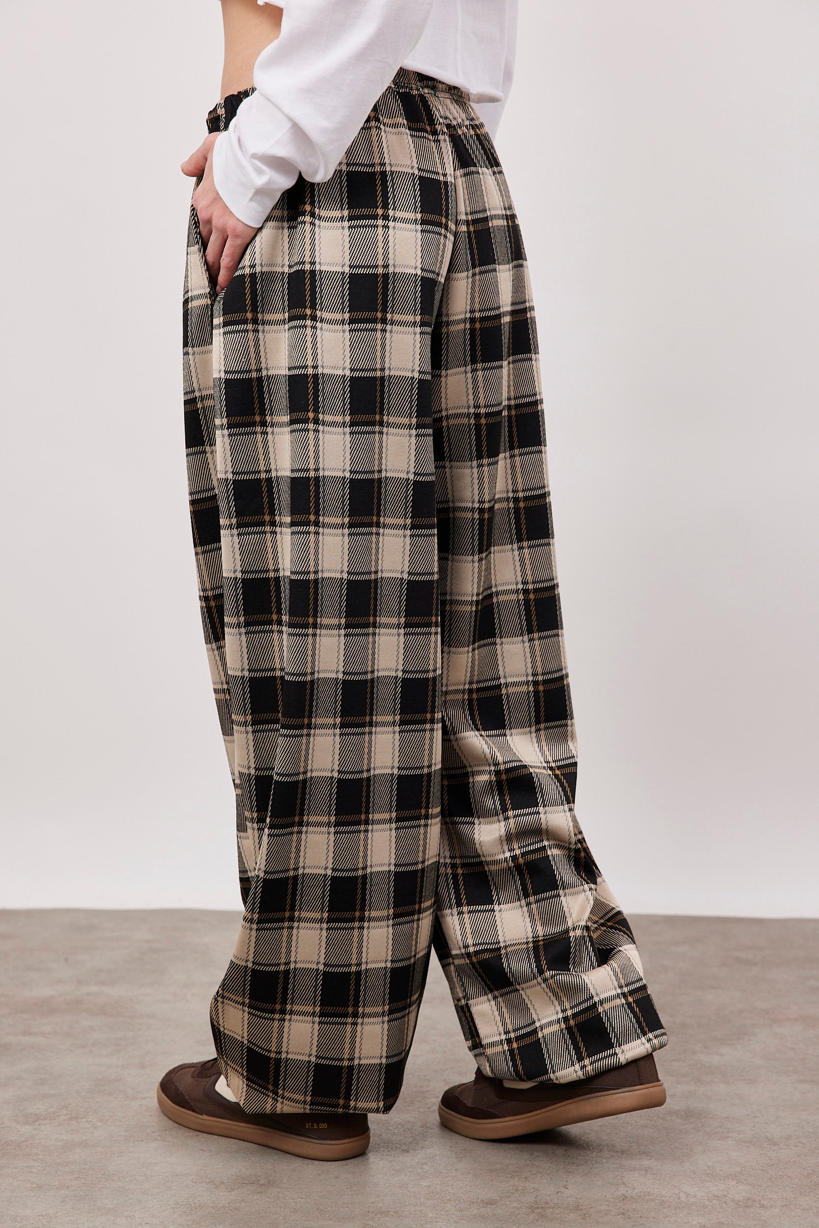 מכנסי בלון משובצים