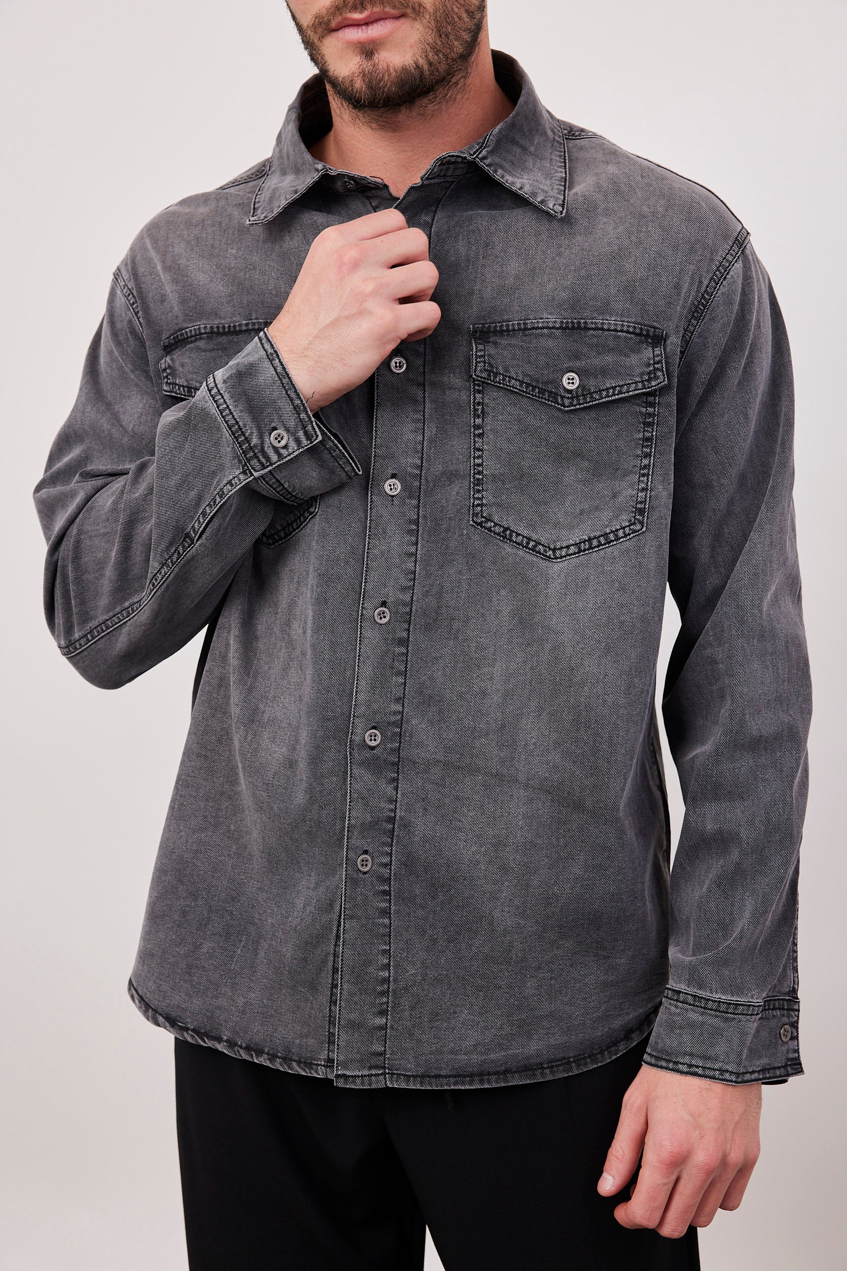 חולצת גינס ארוכה