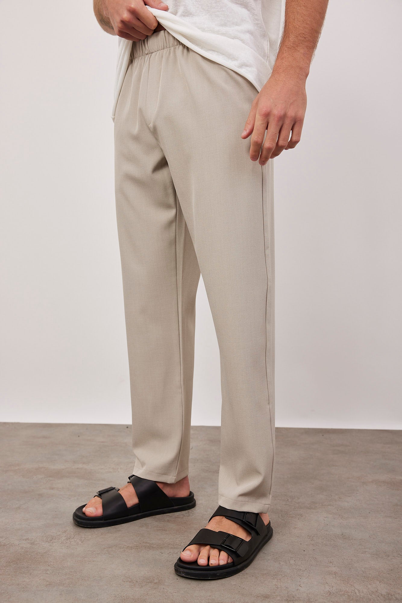 מכנסיים ארוכים עם גומי במותן - ITAY BRANDS