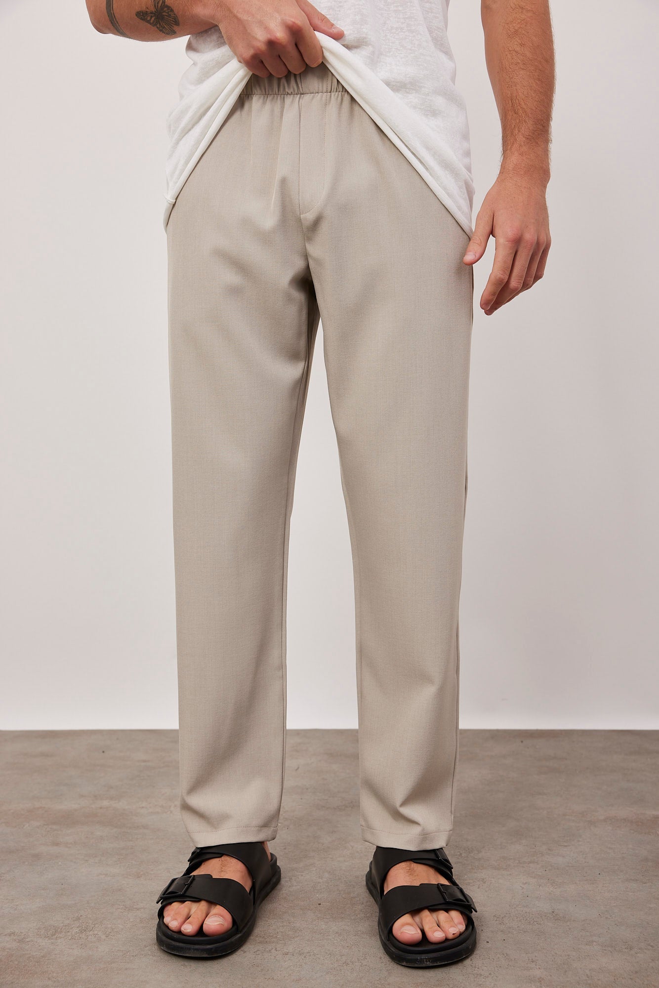 מכנסיים ארוכים עם גומי במותן - ITAY BRANDS