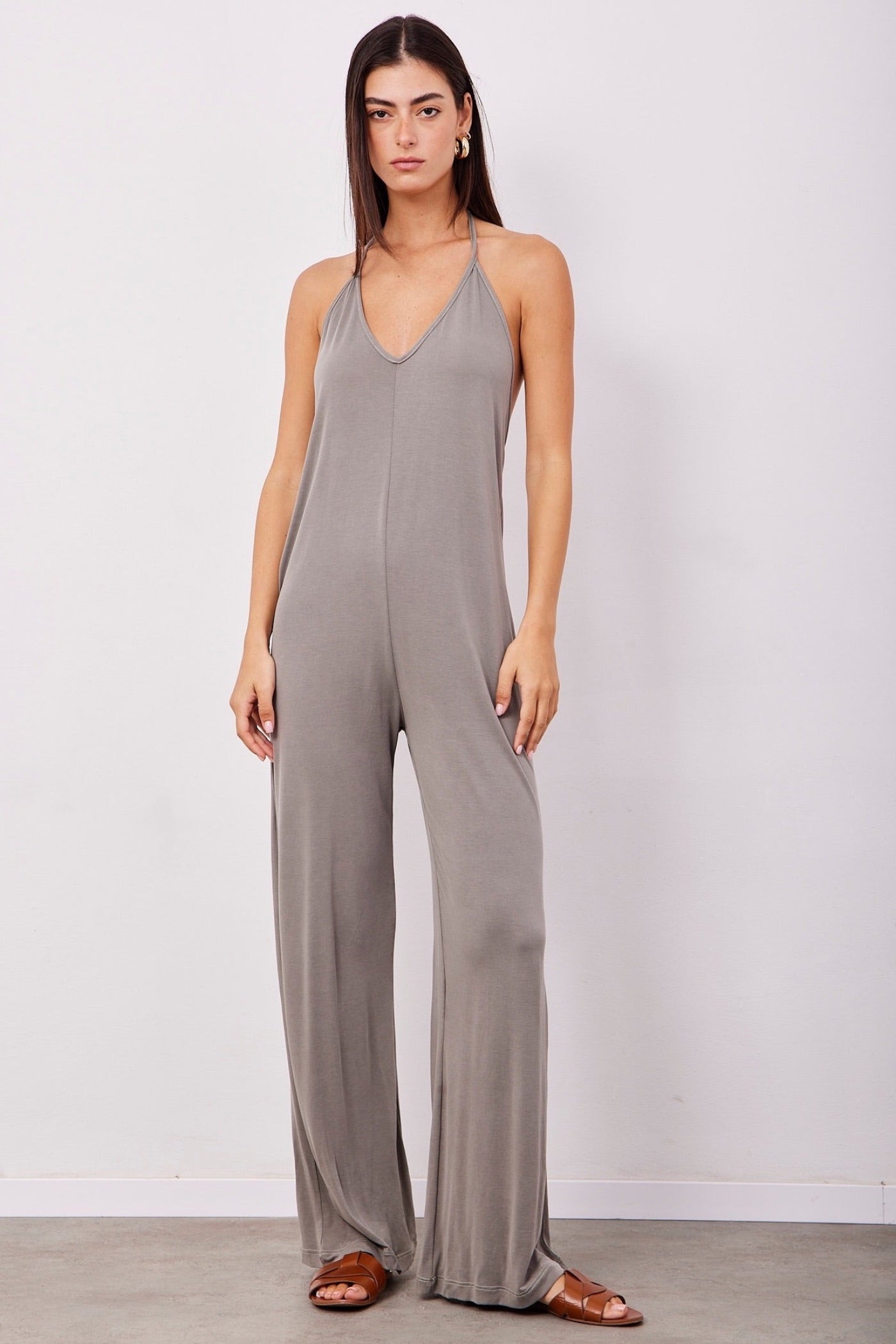 אוברול גב חשוף עם קשירה - ITAY BRANDS