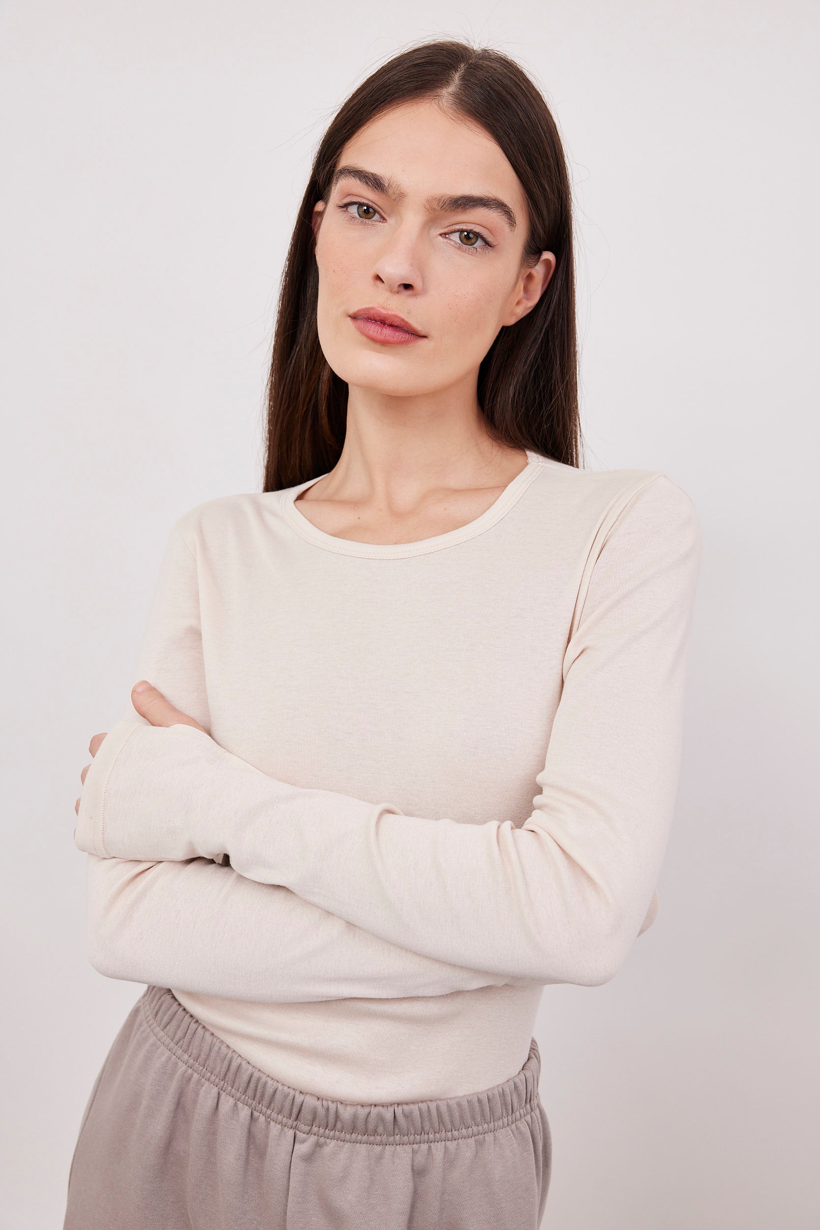 חולצה ארוכה עם שרוול כפפה