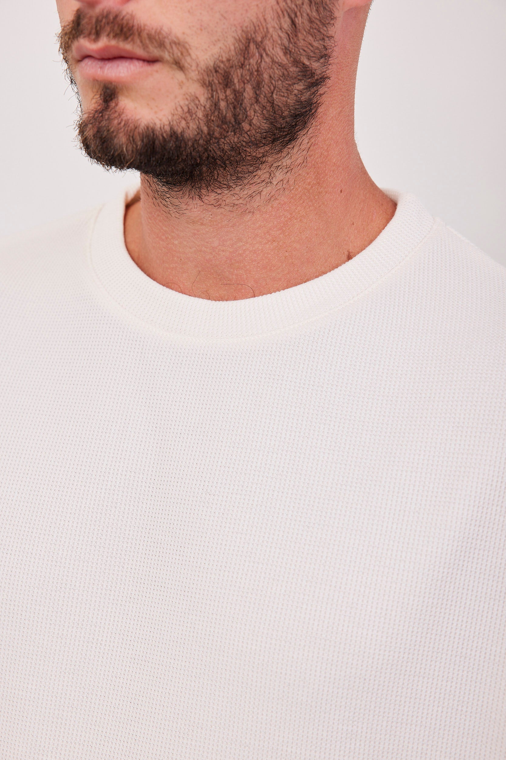 סריג ארוך מבד וופל