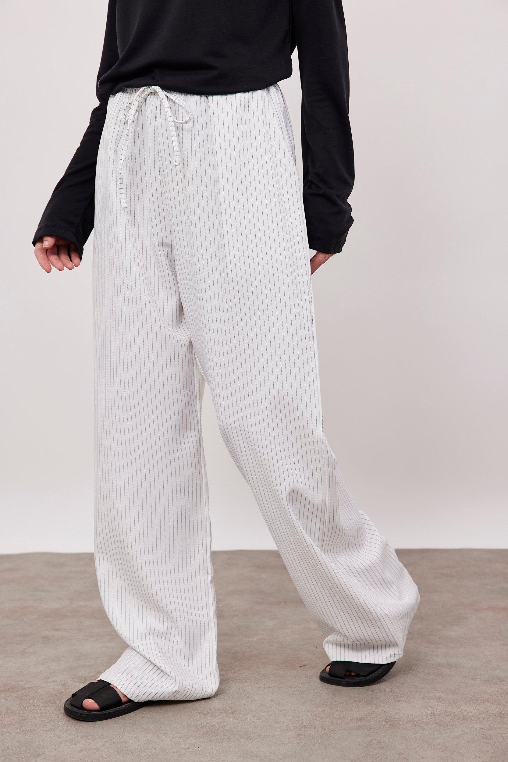 מכנסי פסים עם קשירה