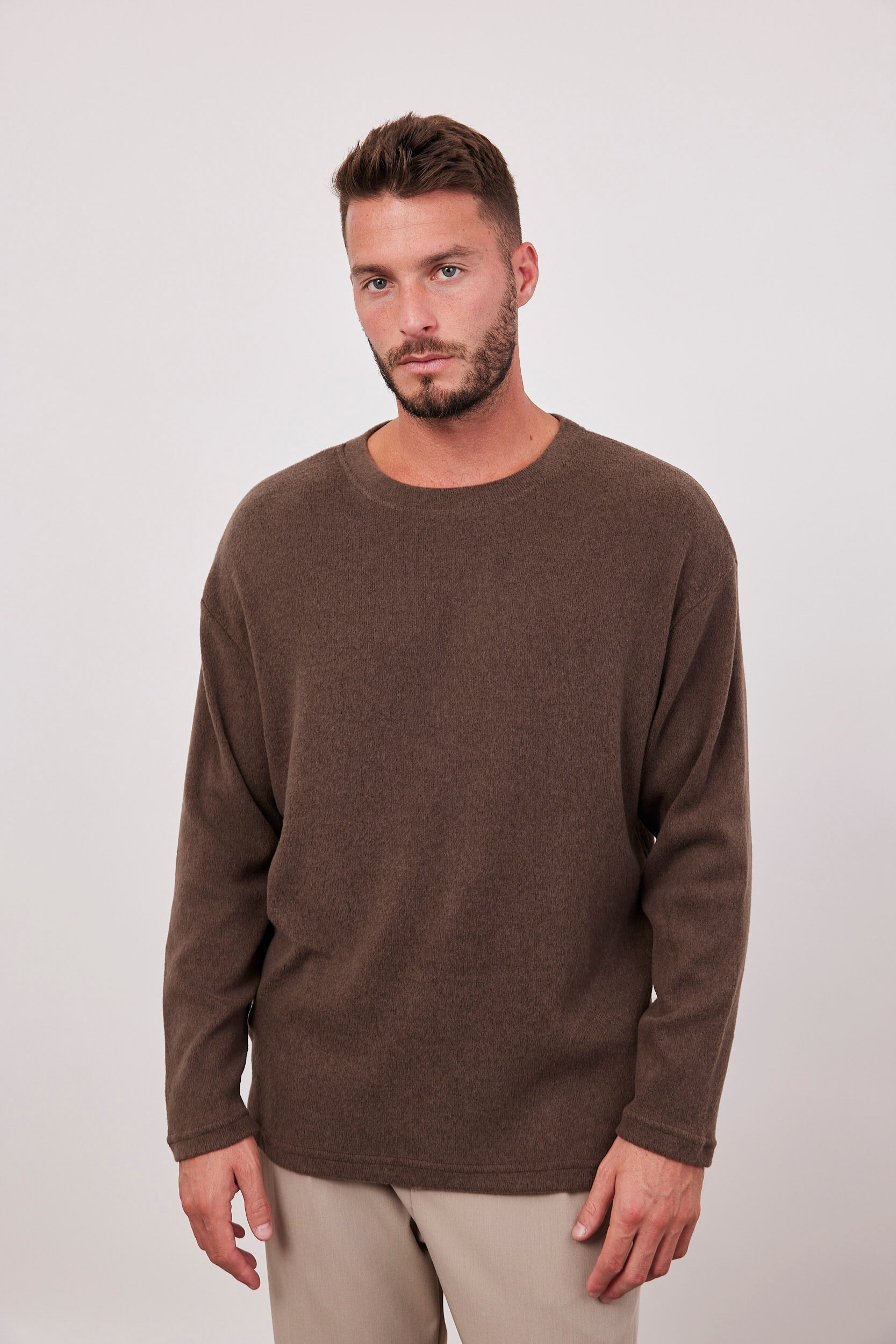 סריג ארוך מבד משוייף