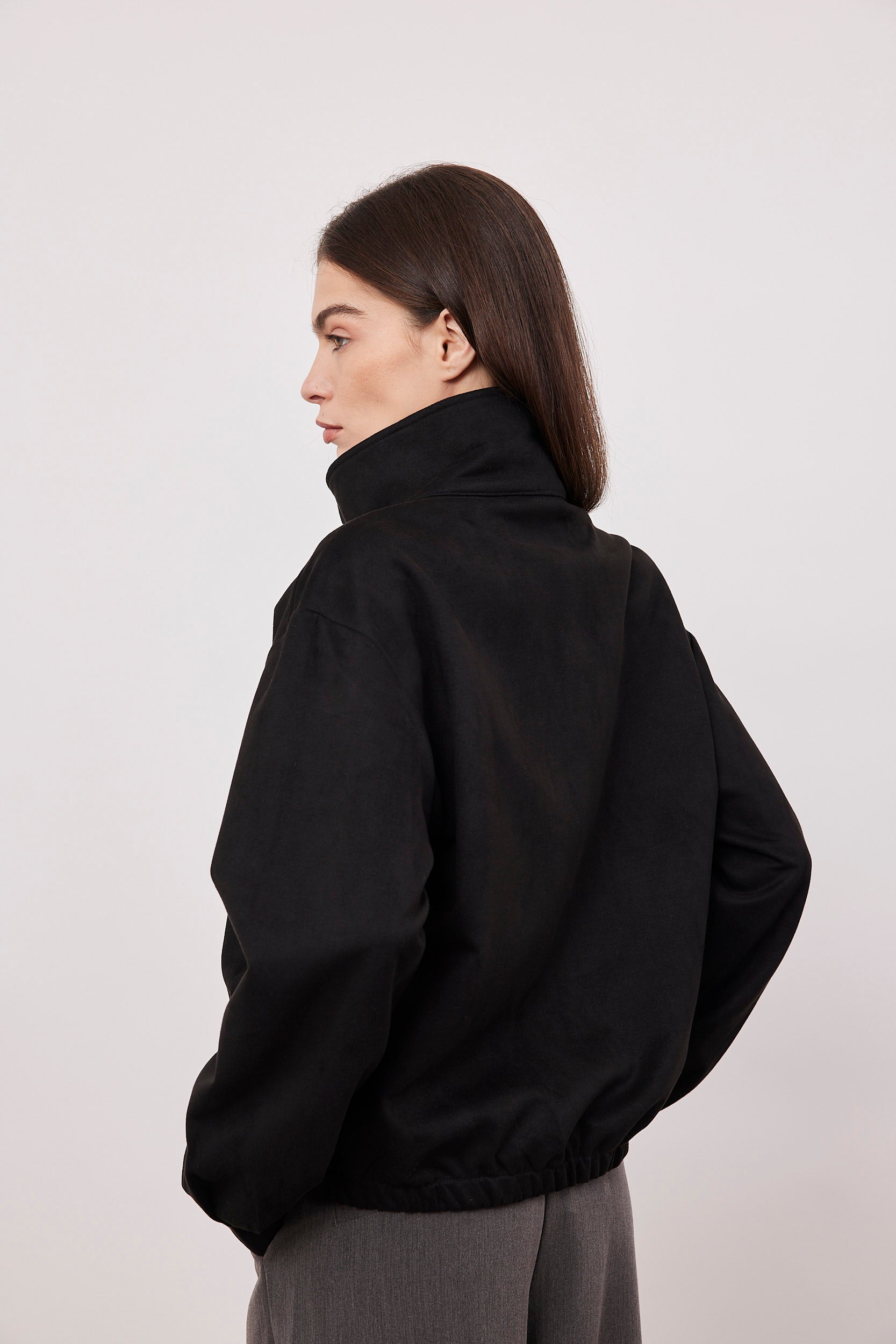 גקט מבד זמש עם רוכסן