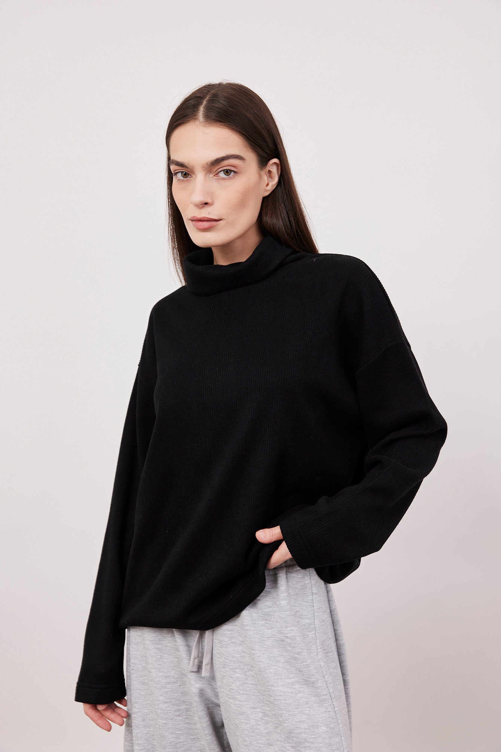 סריג גולף טקסטורת פסים