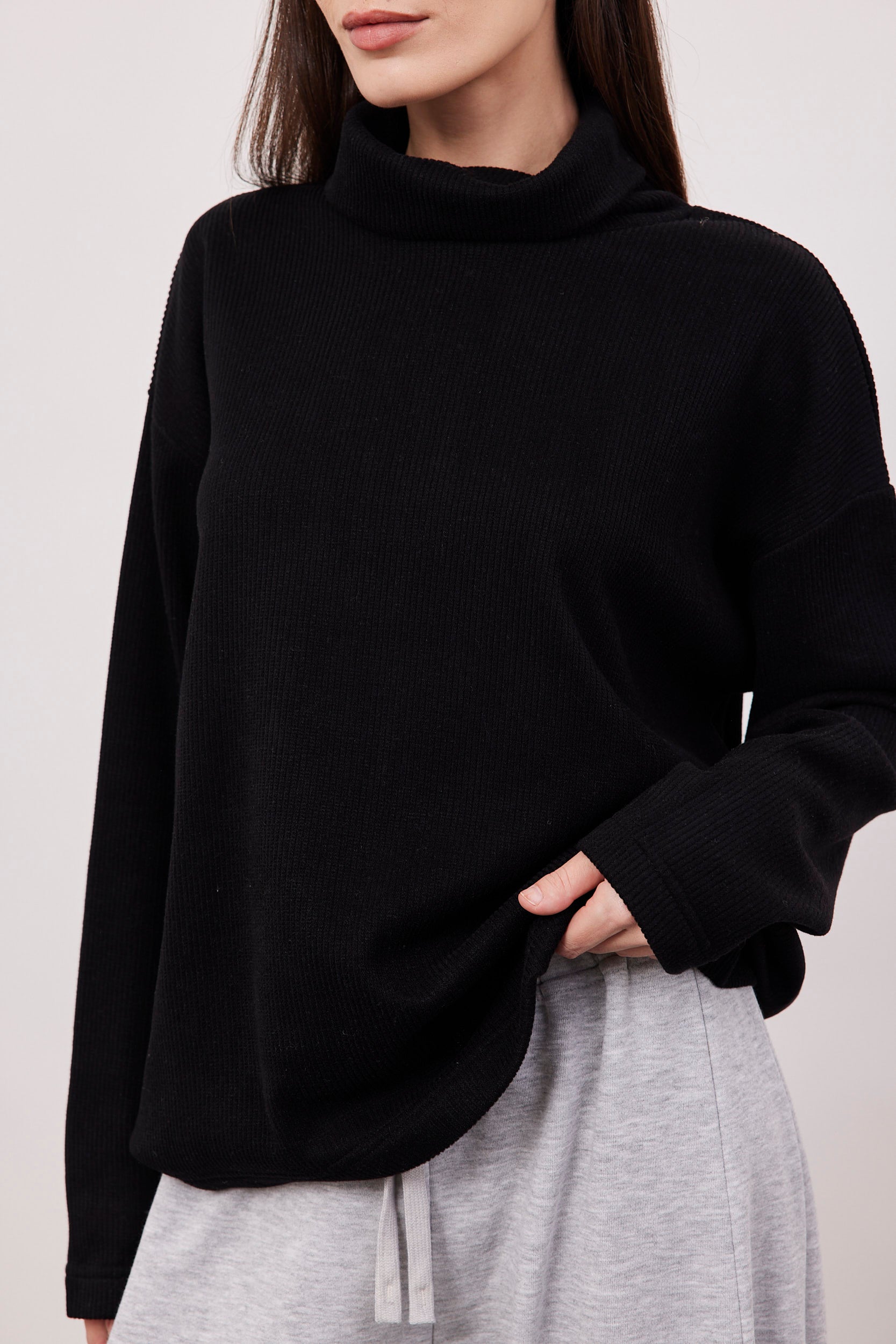 סריג גולף טקסטורת פסים